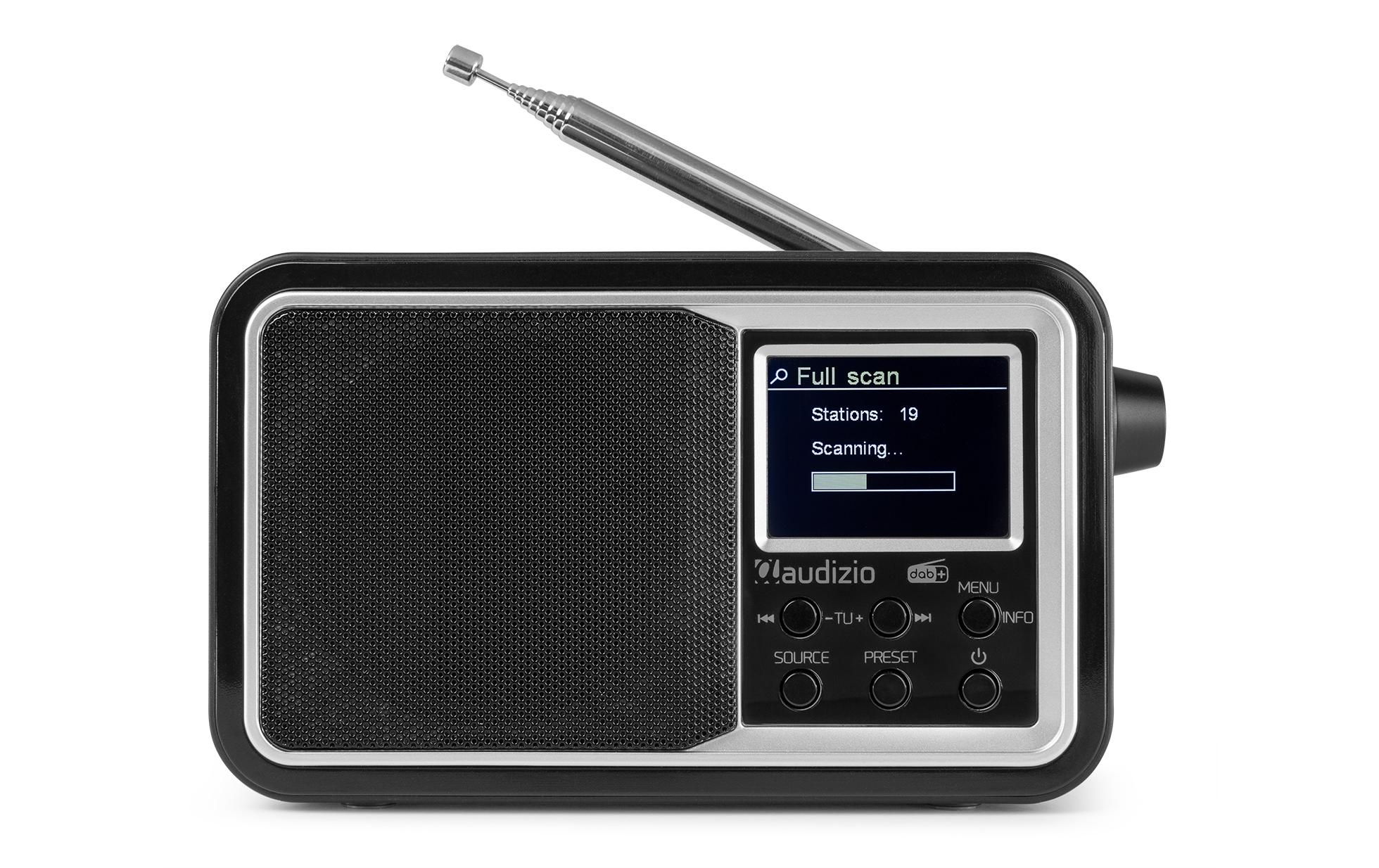 Audizio DAB+ Radio Anzio Schwarz