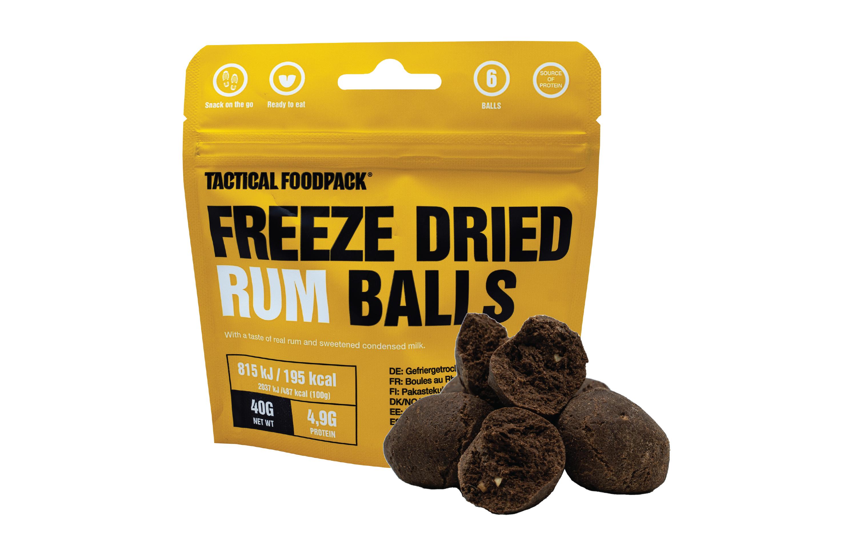 Tactical Foodpack Dessert Freeze Dried Rum Balls