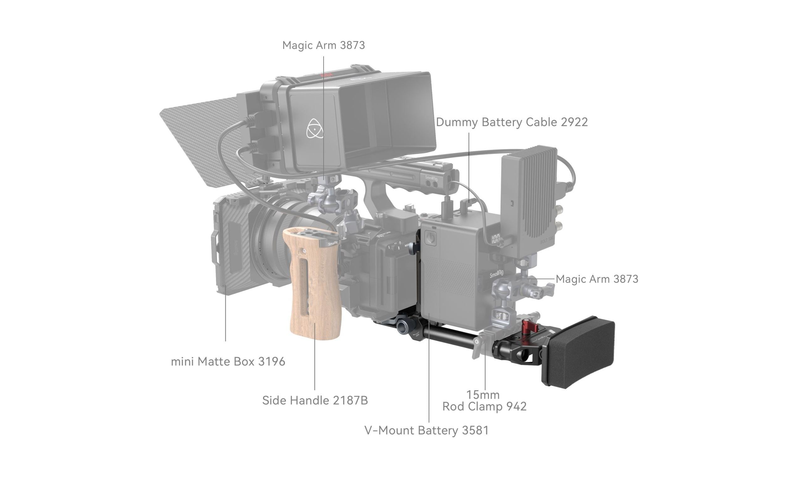 Smallrig V-Mount-Akkuplatte Advanced Mounting System