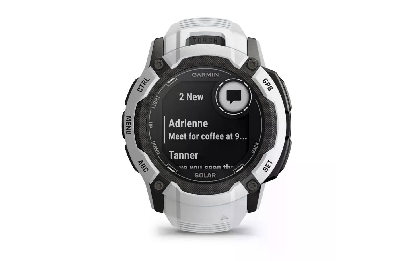 GARMIN Sportuhr Instinct 2X Solar Whitestone