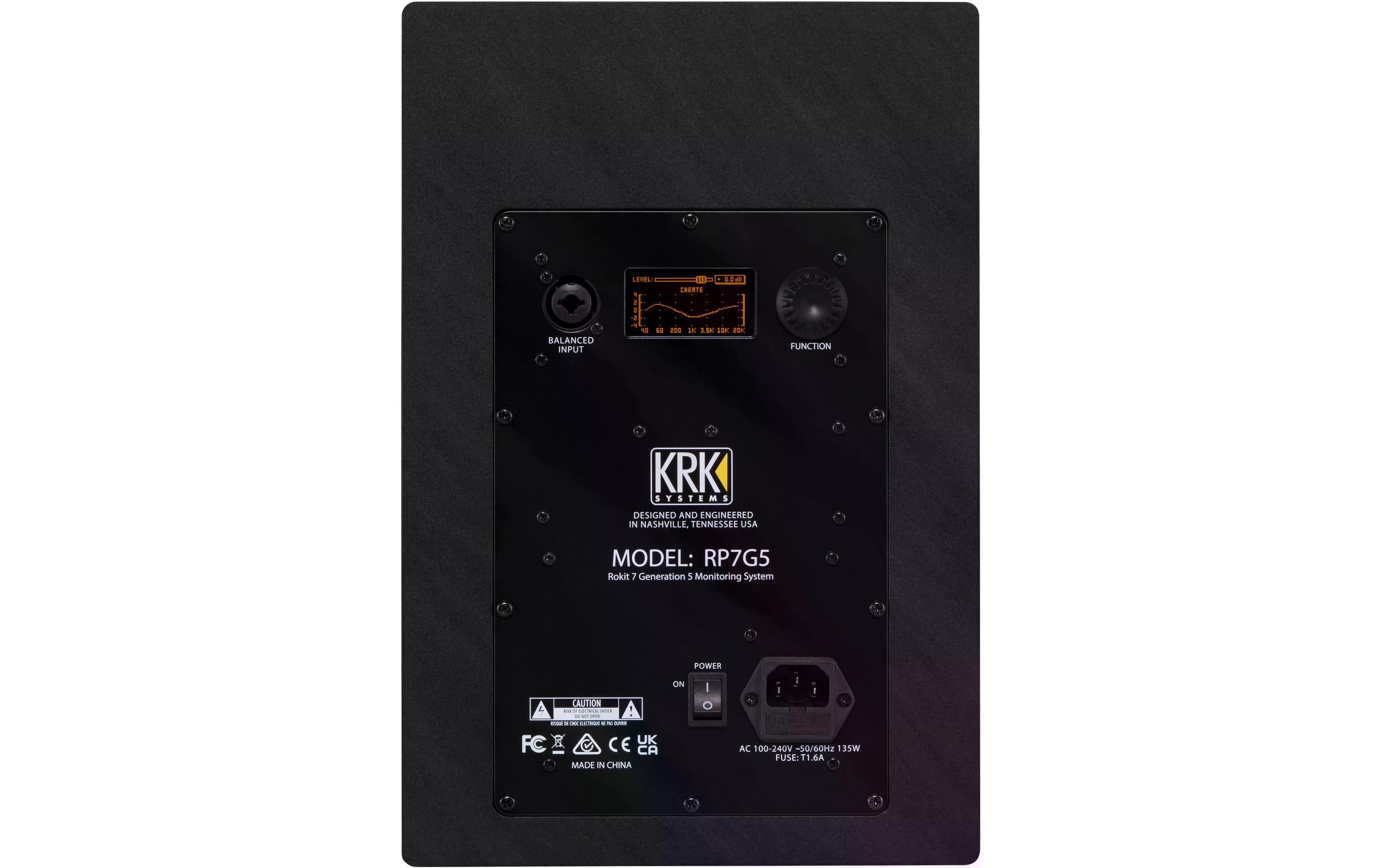 KRK Studiomonitor Rokit RP7 G5 Schwarz