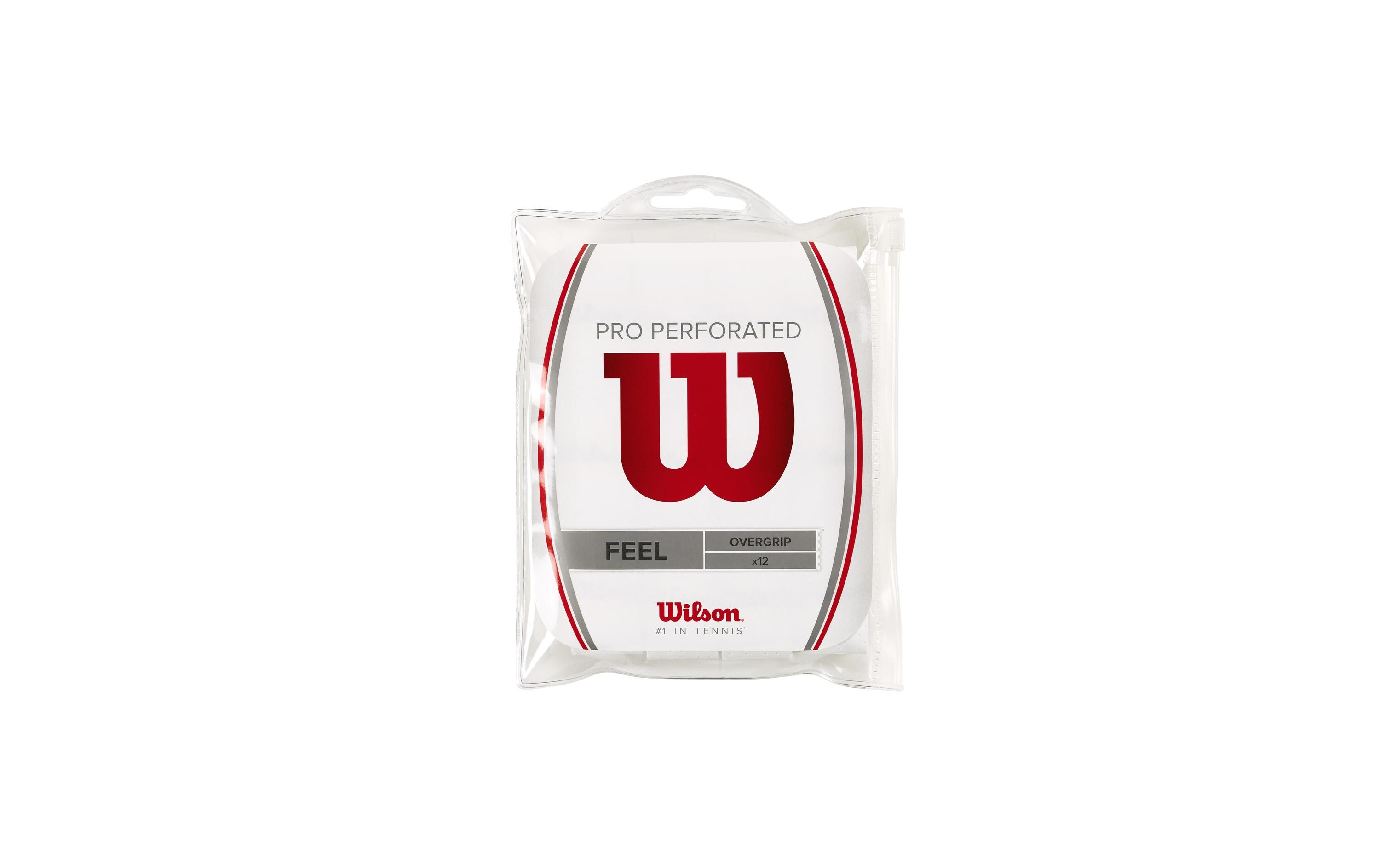 Wilson Over Grip Pro Perforated 12 Weiss