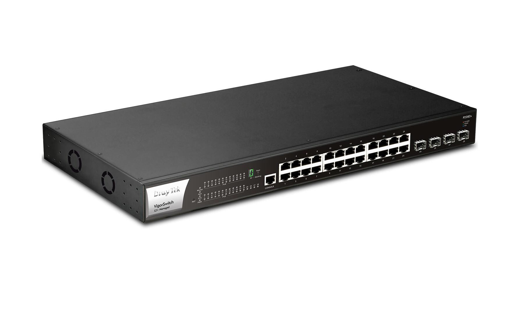 DrayTek PoE Switch VigorSwitch P2282x 28 Port