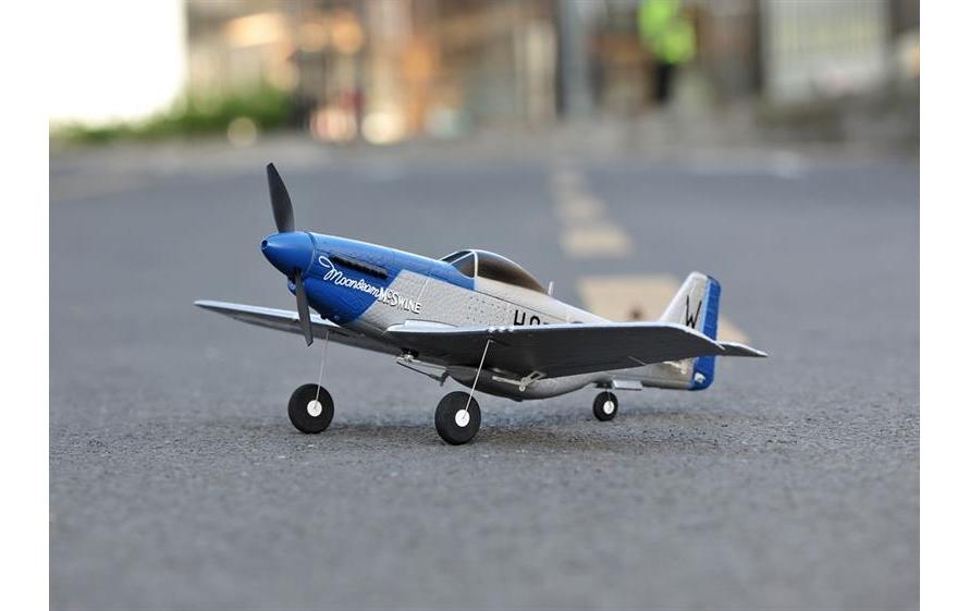 TOP-RC Warbird Mini P51D 450 mm, Blau, RTF