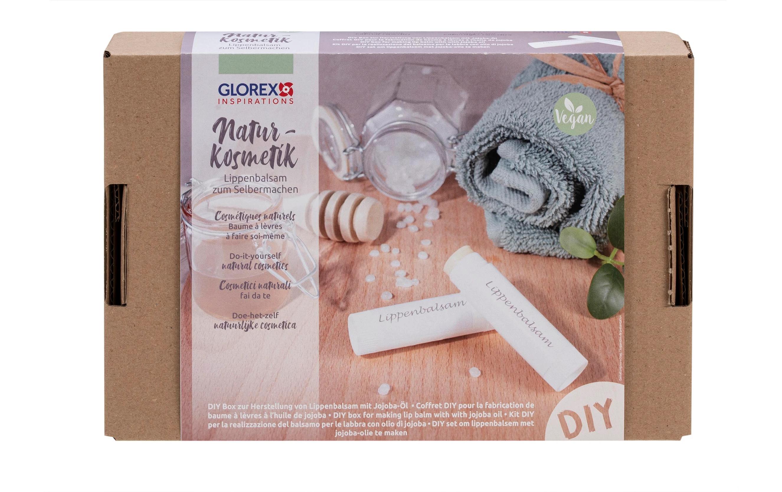 Glorex Dose und Verpackung Lippenbalsam mit Jojoba-Öl