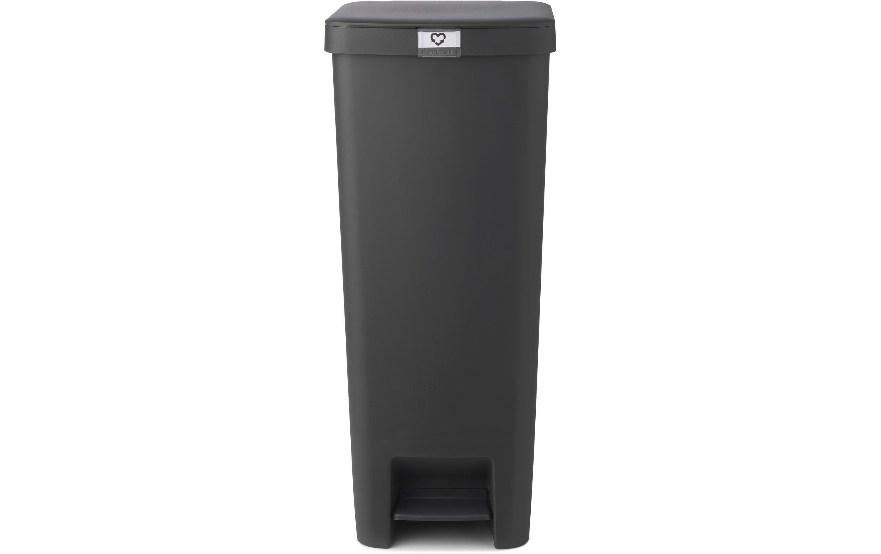 Brabantia Abfalleimer StepUp 40 l, Dunkelgrau