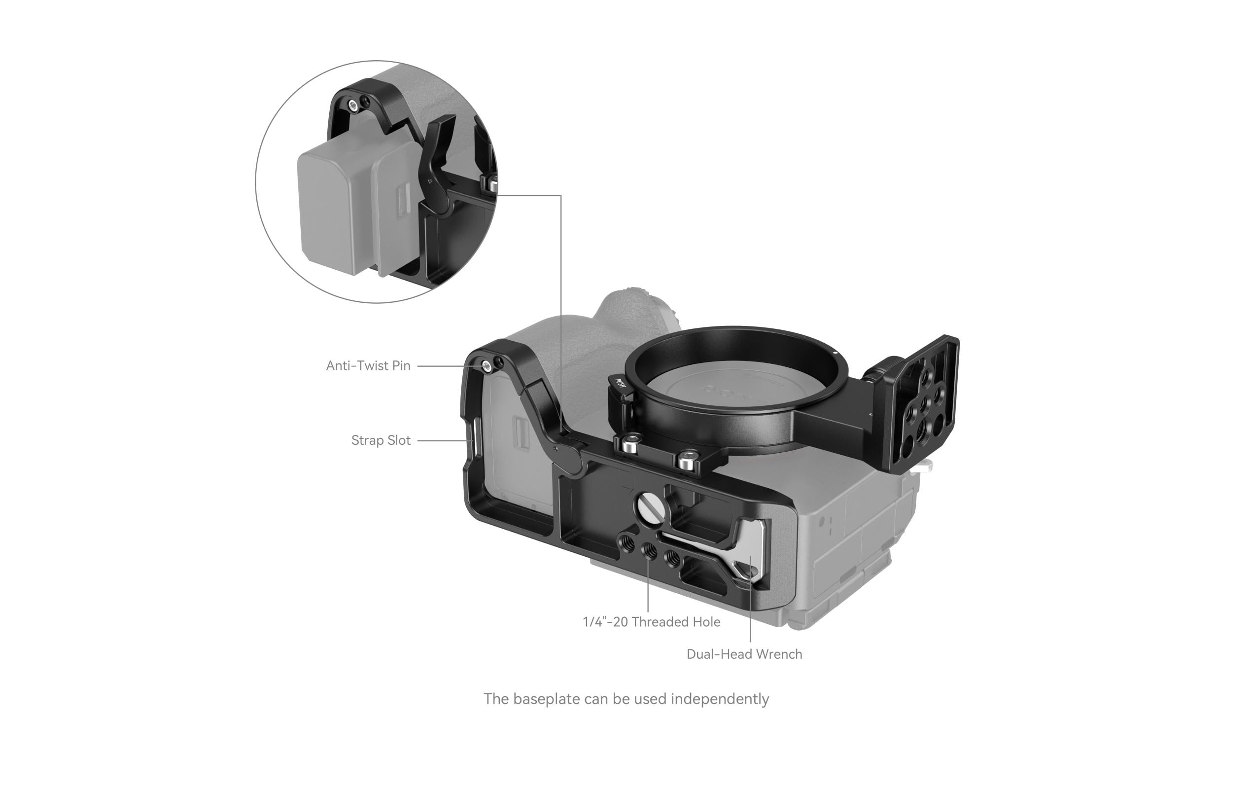 Smallrig Montageplatte Drehbares Horizontal-Vertikal Kit