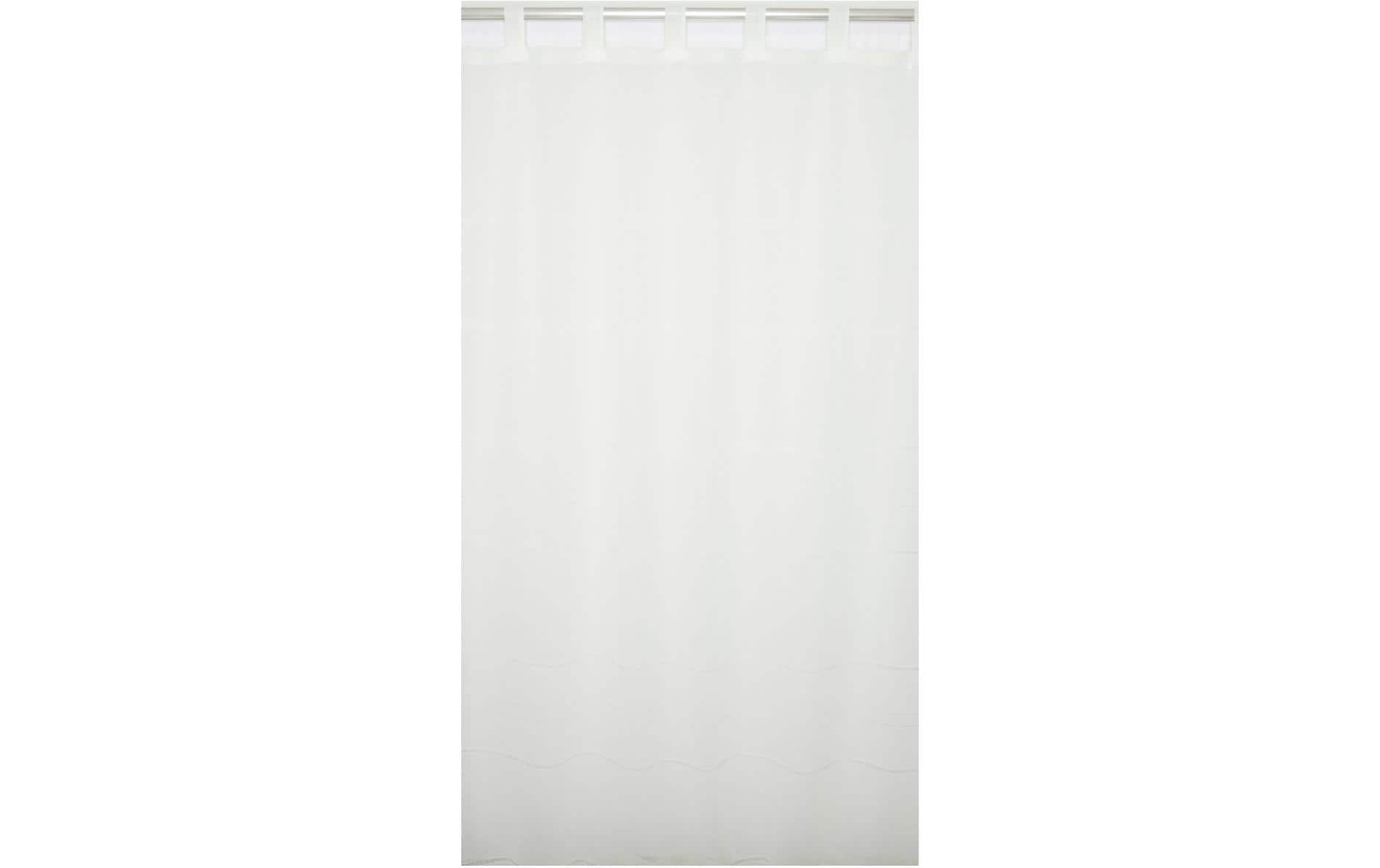 Hubatka Tagvorhang mit Schlaufe 150 cm x 260 cm, Offwhite