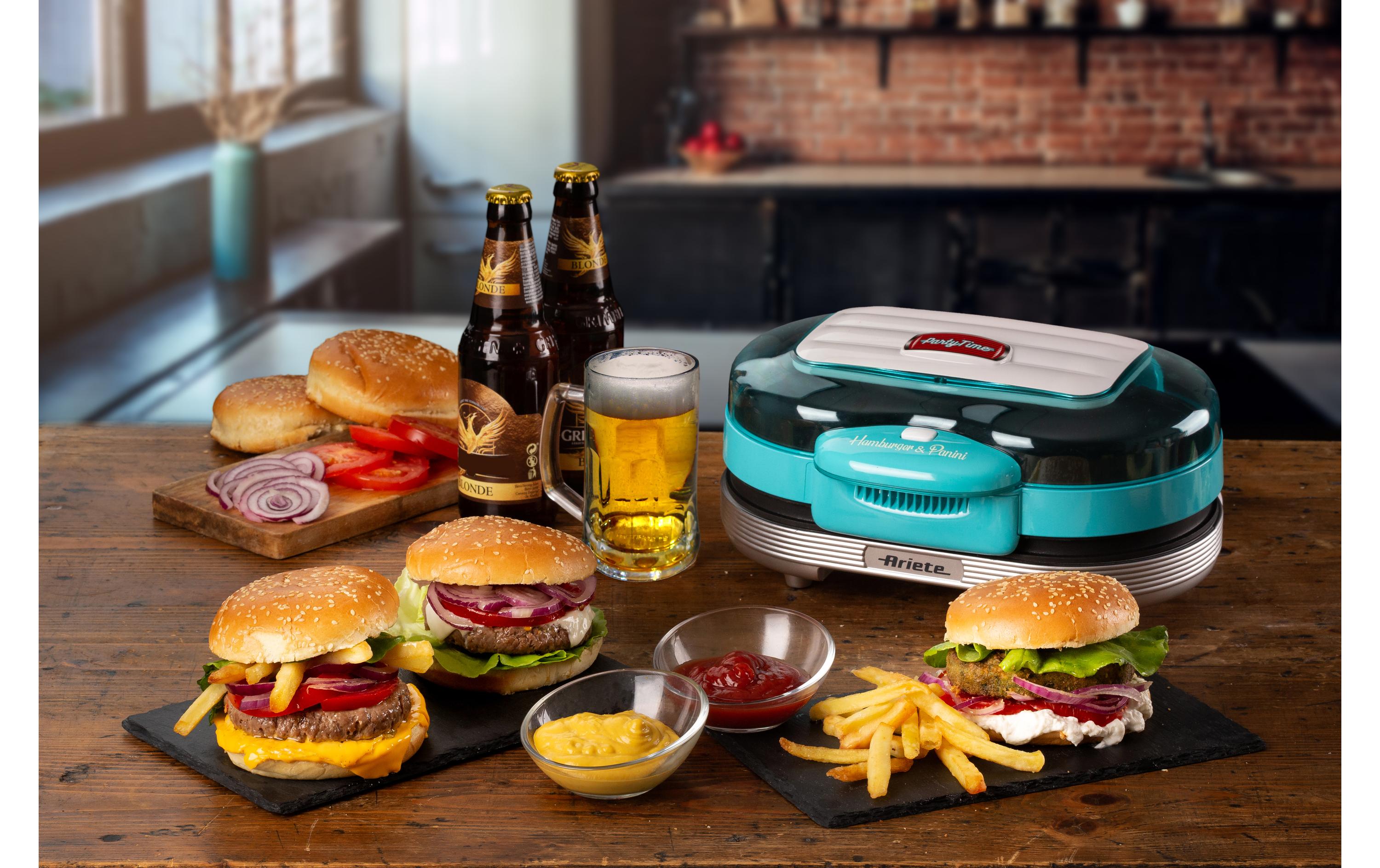 Ariete Hamburger-Grill Party Time ARI-205-BL 1200 W, Blau