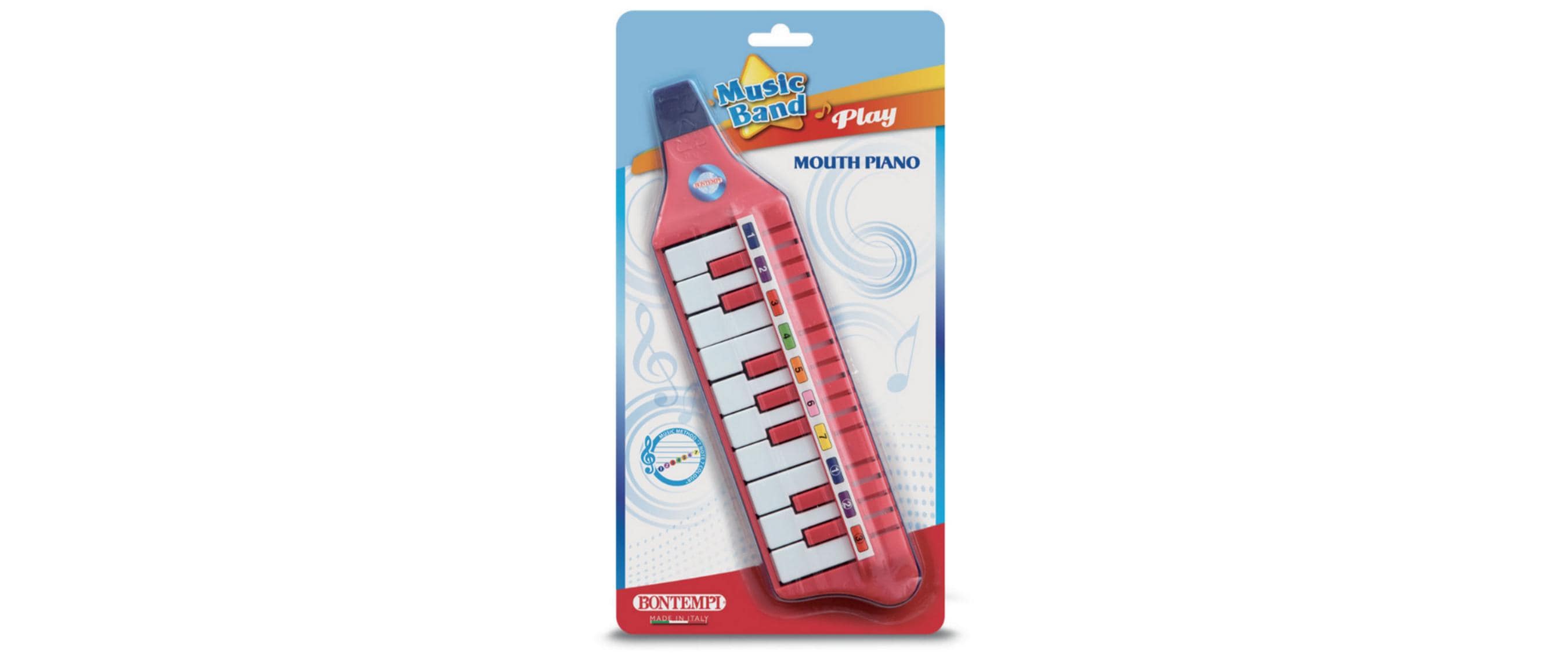 Bontempi Musikinstrument Blasharmonika mit 10 Tasten im Blister