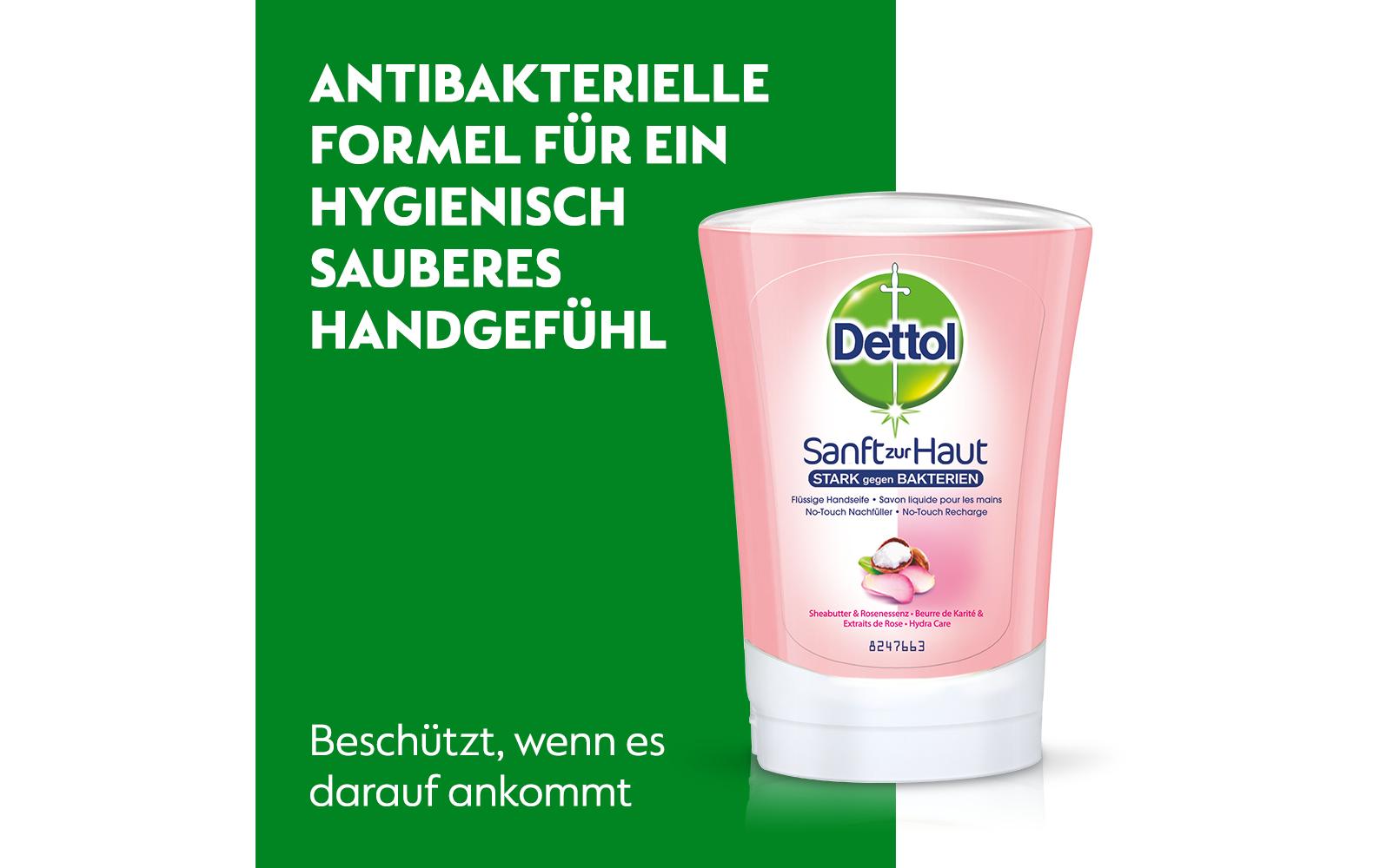 Dettol Handseife No-Touch Nachfüller Sheabutter & Rosenblüte 250 ml