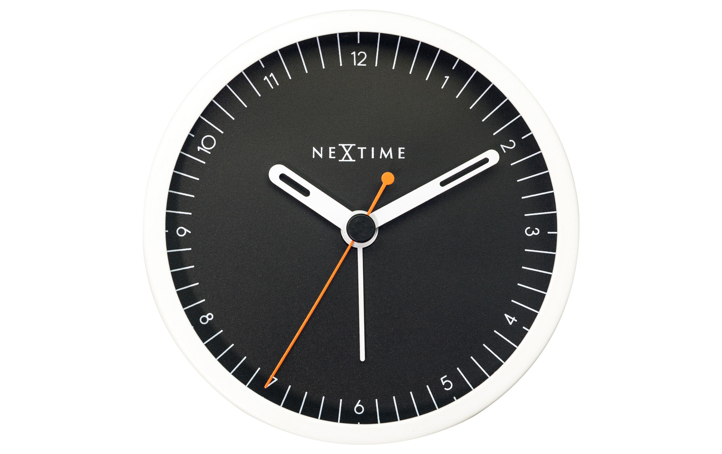 NeXtime Klassischer Wecker Small Schwarz/Weiss