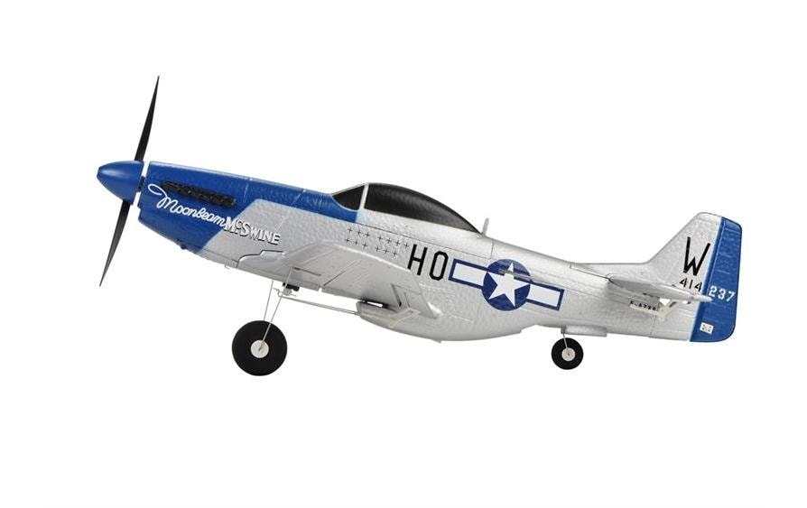 TOP-RC Warbird Mini P51D 450 mm, Blau, RTF