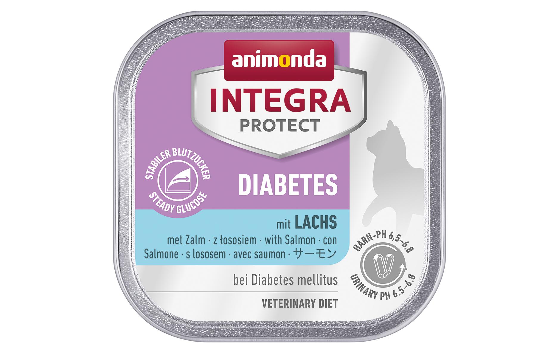 Animonda Integra Protect Nassfutter Diabetes Lachs, 100 g