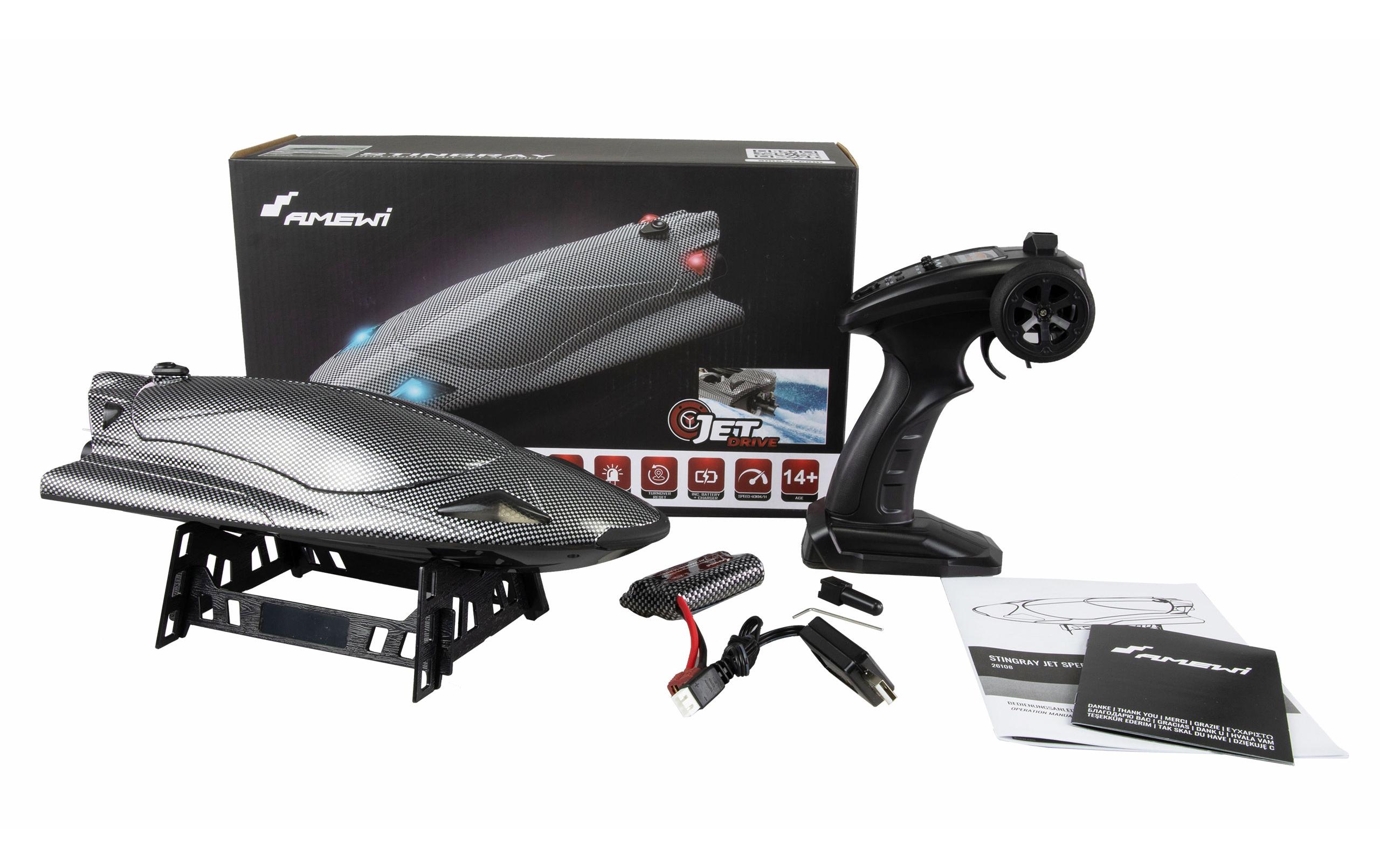 Amewi Speedboot Stingray mit Jetantrieb 335 mm RTR