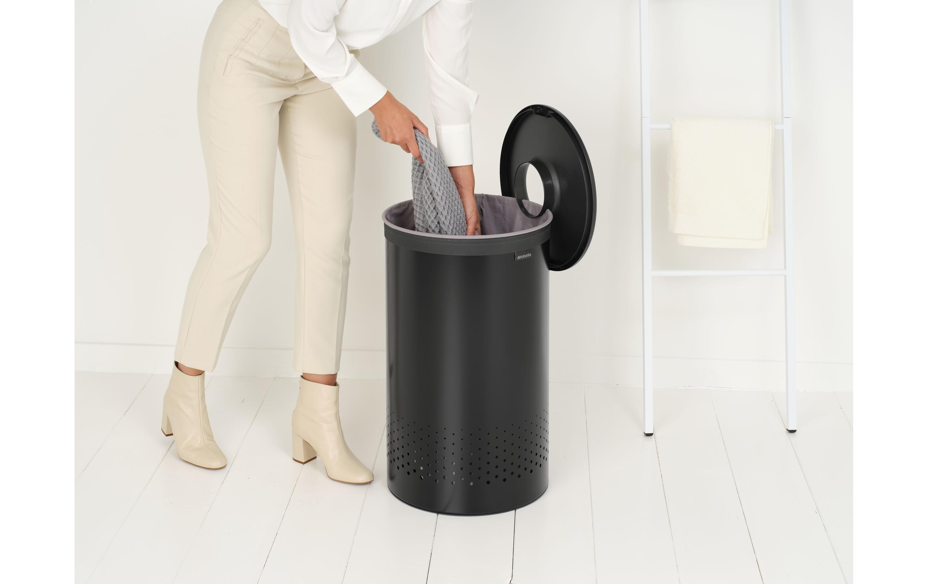 Brabantia Wäschesammler 60 l, Schwarz