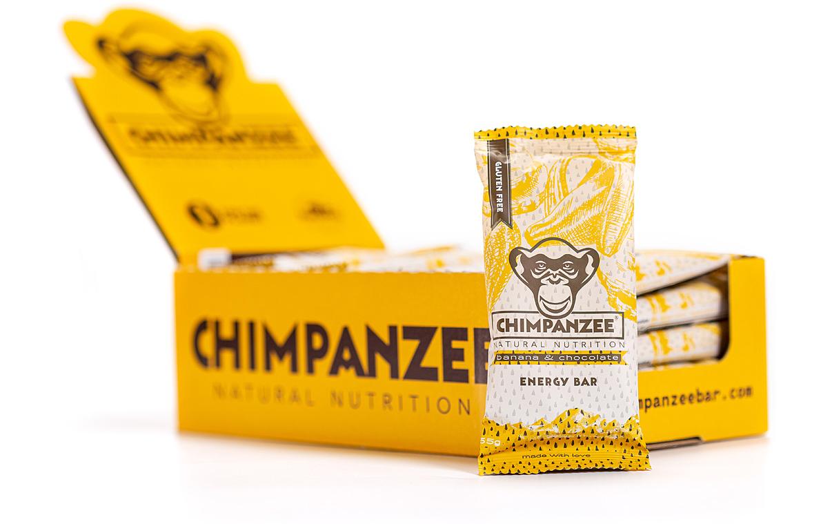 Chimpanzee Energy Bar, Box Banane/Schokolade, 20 x 55 g