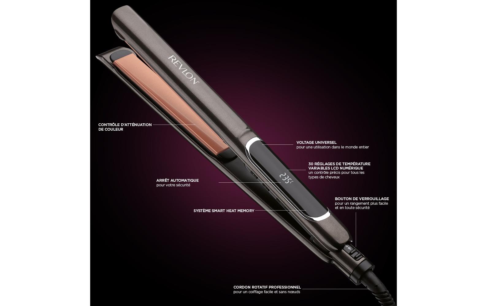 Revlon Profihaarglätter Salon Straight Copper