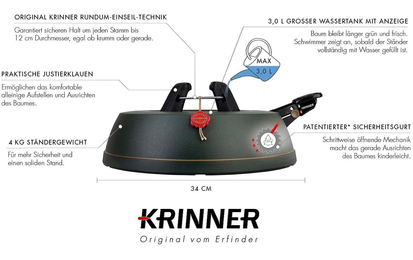 Krinner Weihnachtsbaumständer Comfort Grip S Ø 34 cm