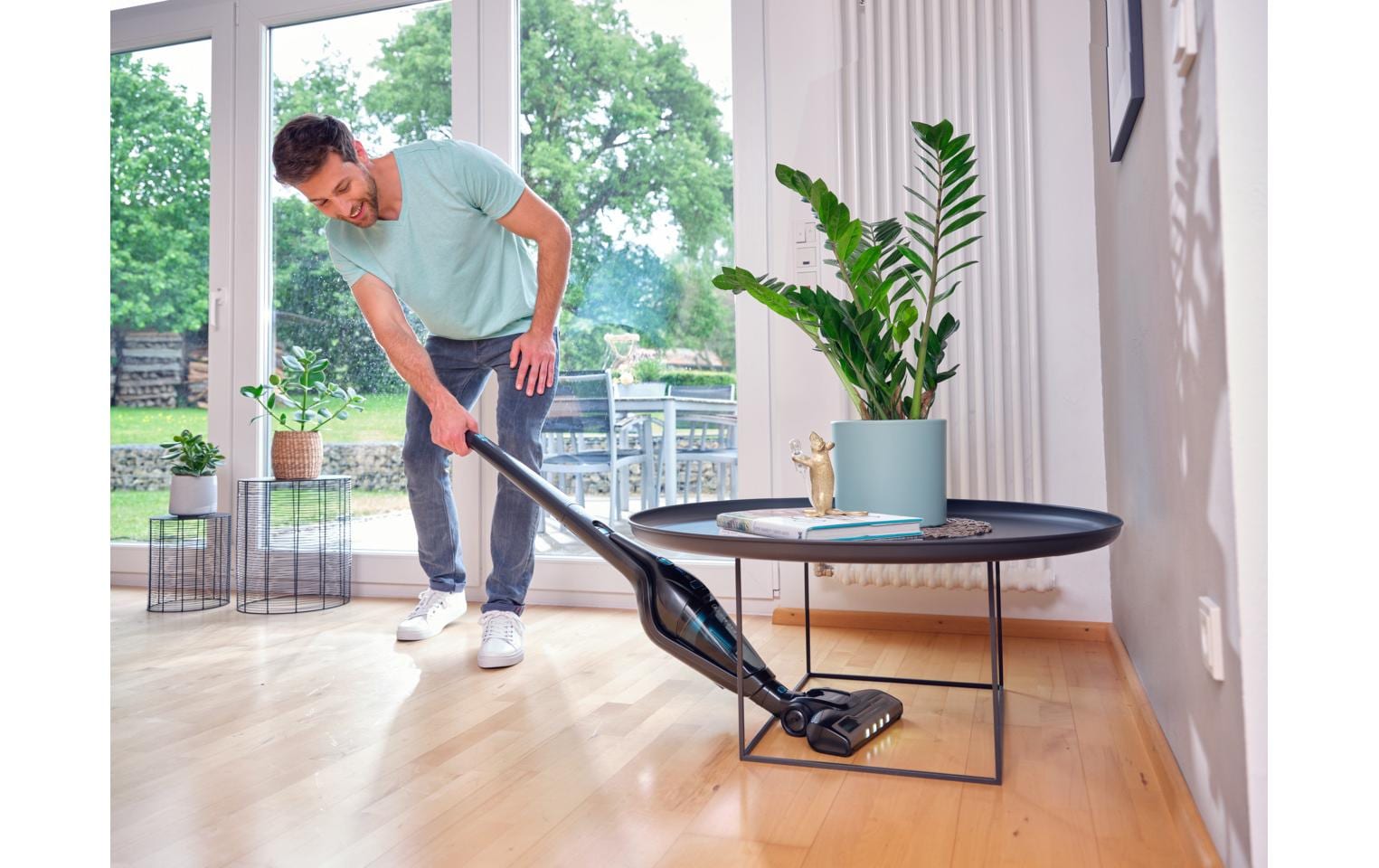 Leifheit Akku-Hand- und Stielsauger Rotaro PowerVac 2in1 Schwarz