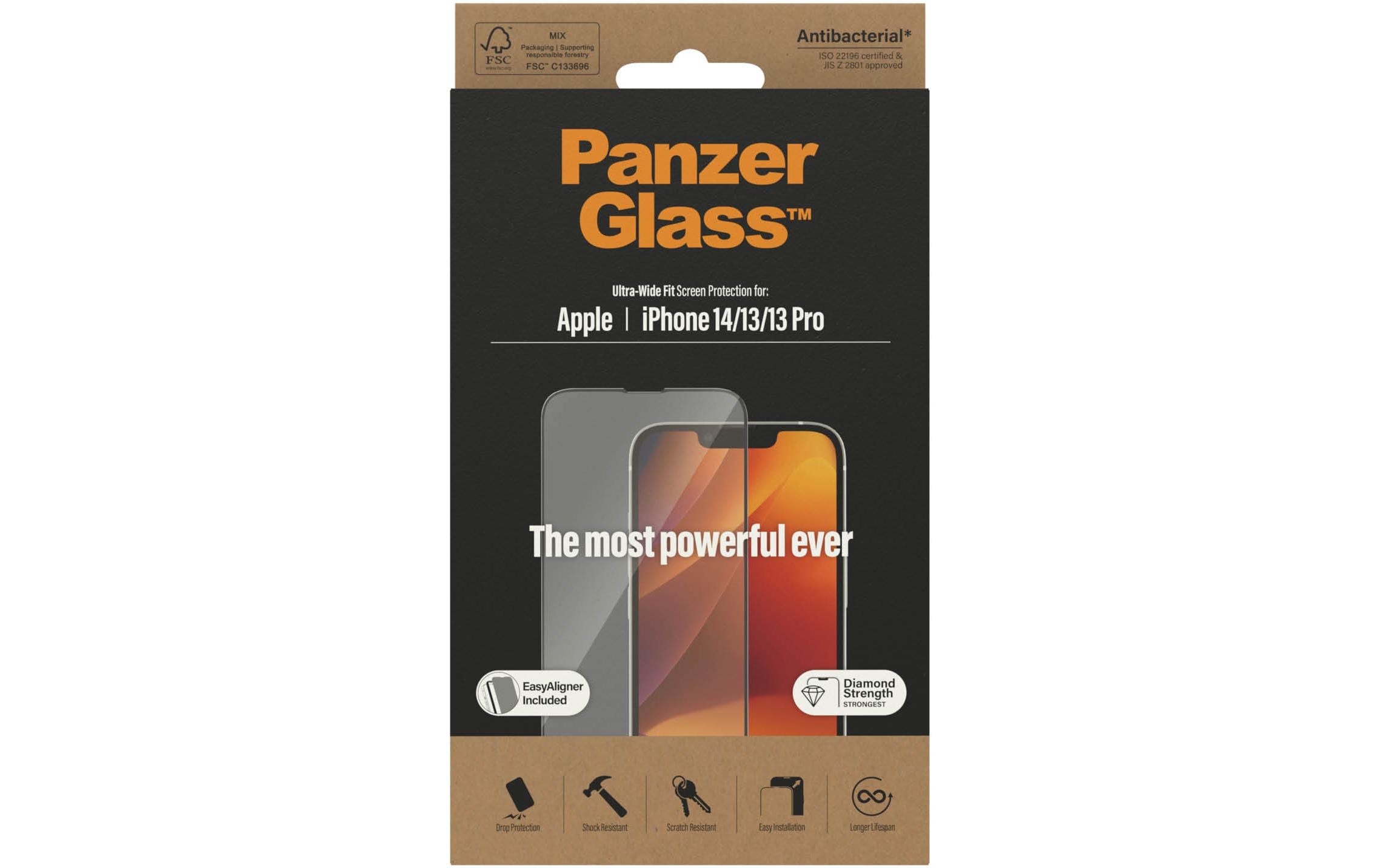 Panzerglass Displayschutz Ultra Wide Fit iPhone 13/13 Pro/14