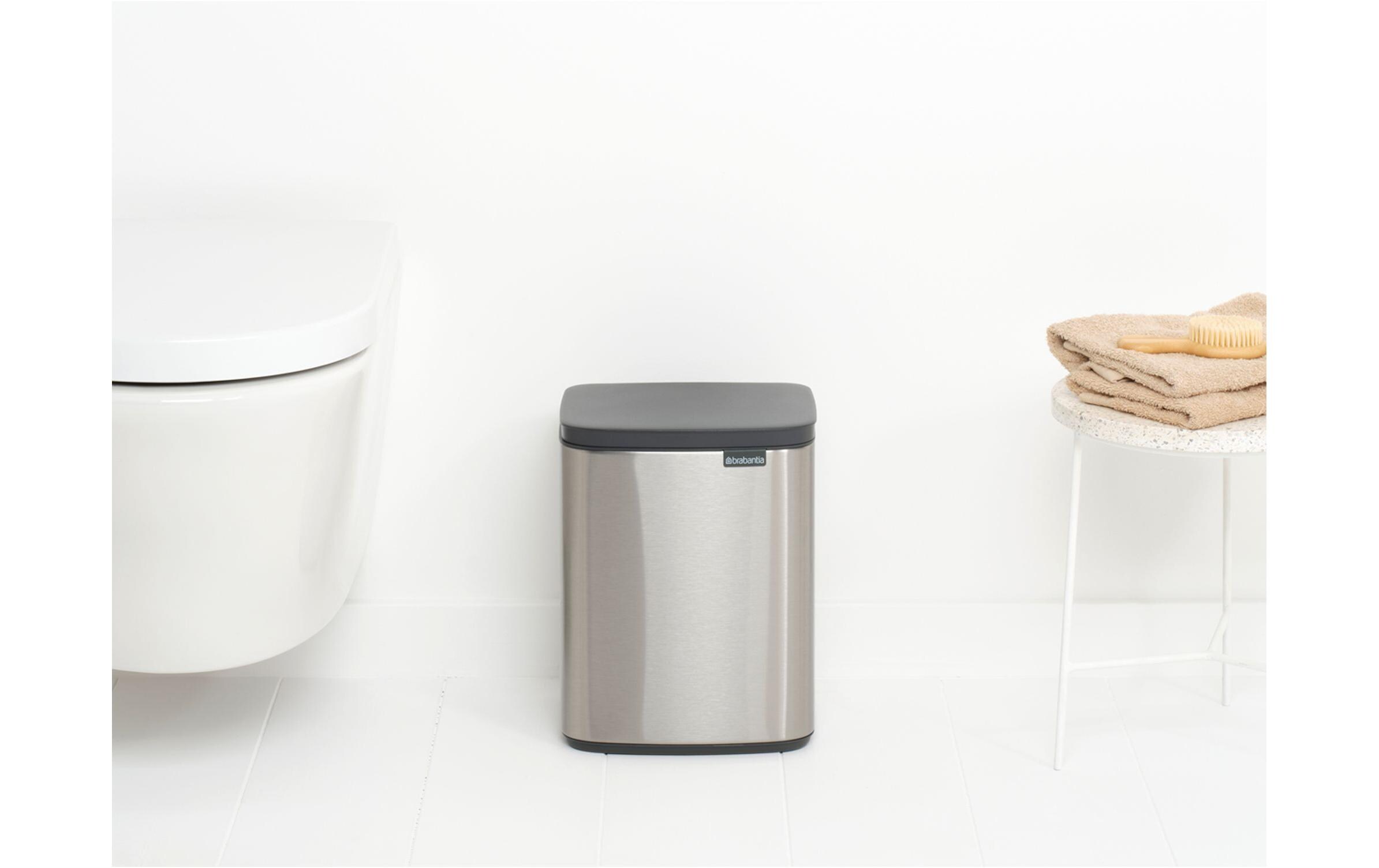 Brabantia Kosmetikeimer Bo Waste Bin 7 l, Silber matt