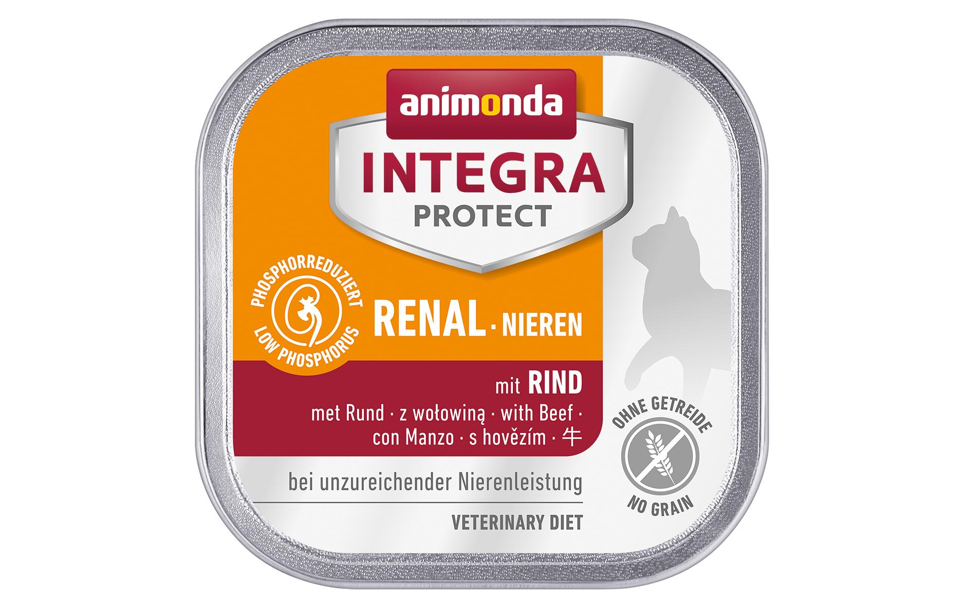 Animonda Integra Protect Nassfutter Renal Nieren Rind, 100 g