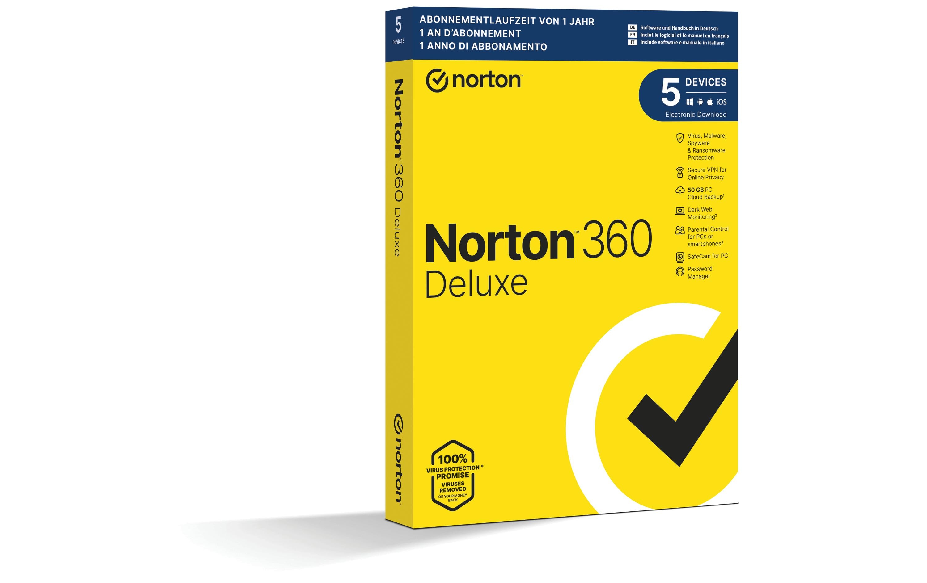 Norton Norton 360 Deluxe Box, 5 Device, 1 Jahr