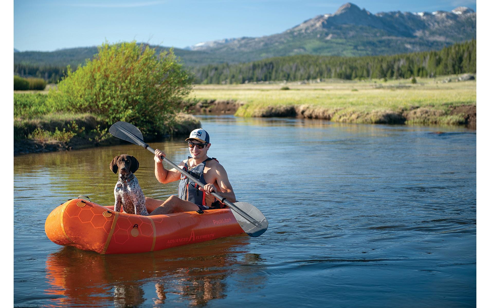 Advanced Elements Kajak PackLite+ Packraft Sunset Orange