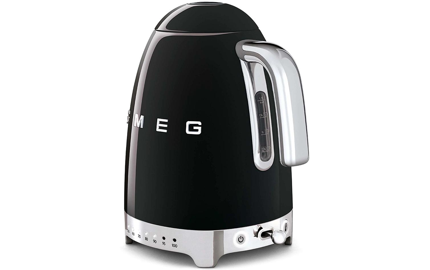 SMEG Wasserkocher 50's Style KLF04BLEU 1.7 l, Schwarz