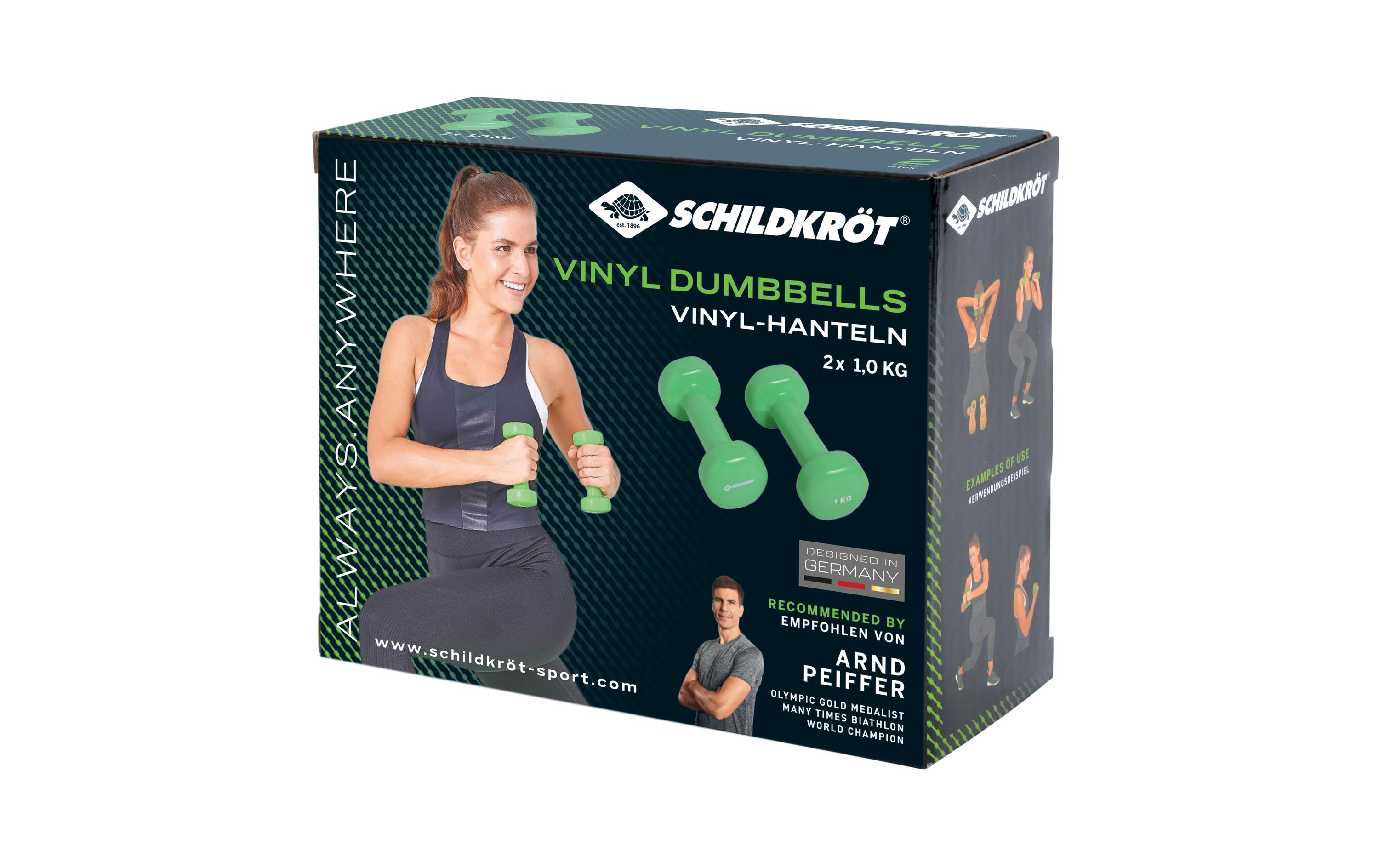 Schildkröt Fitness Kurzhantel-Set Vinyl 1.0 kg