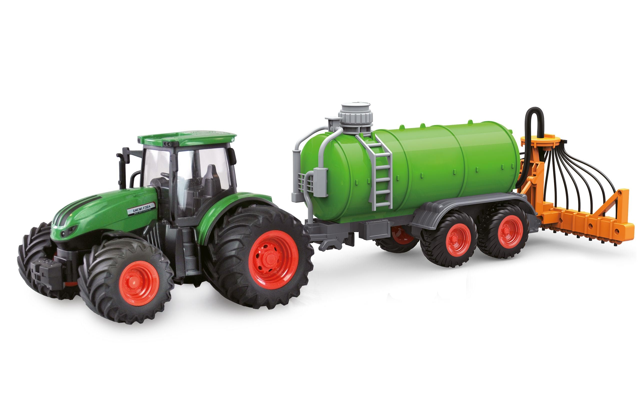 Amewi Traktor mit Güllefass, Grün 1:24, RTR