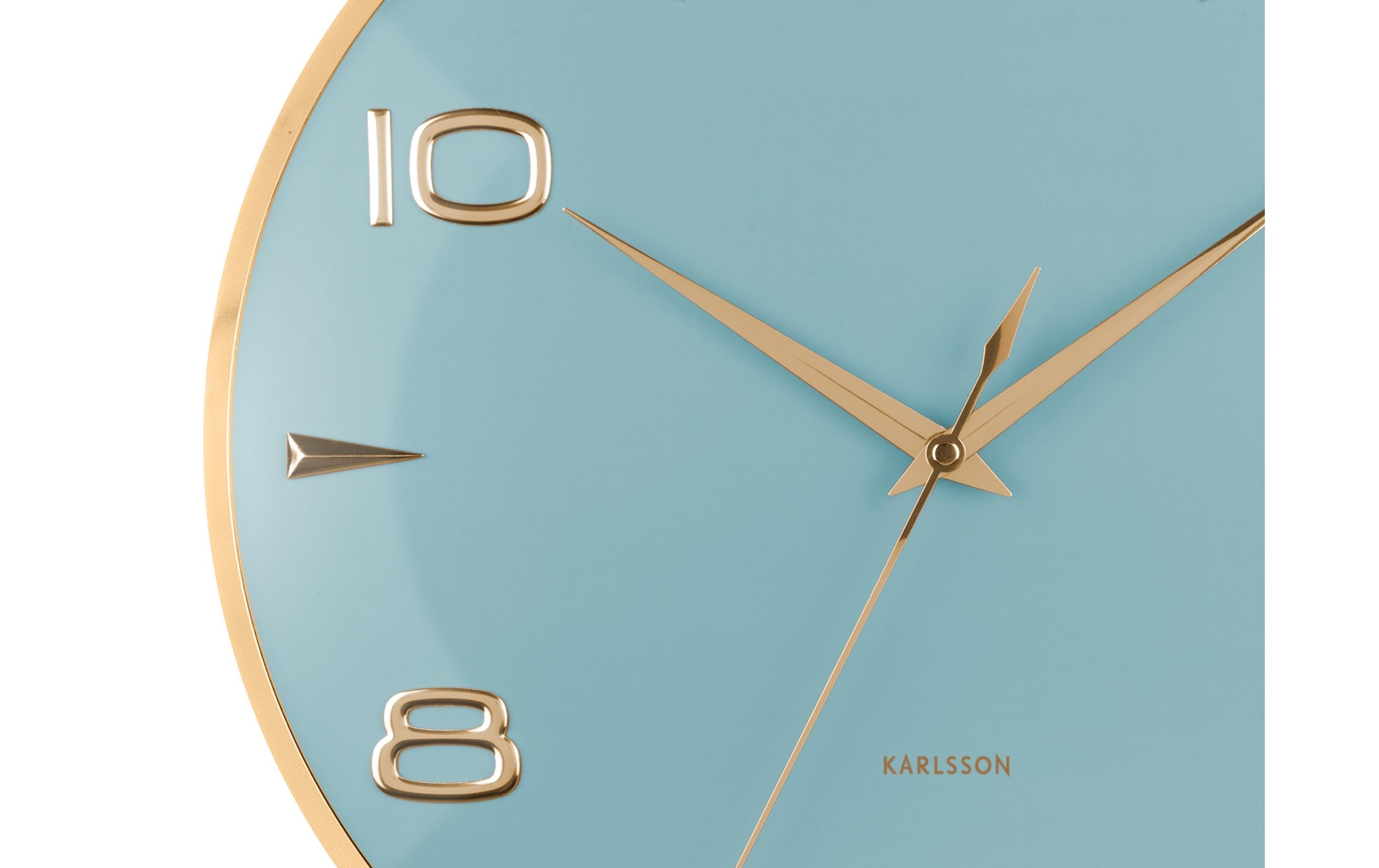 KARLSSON Wanduhr Sienna Glow Misty Blue