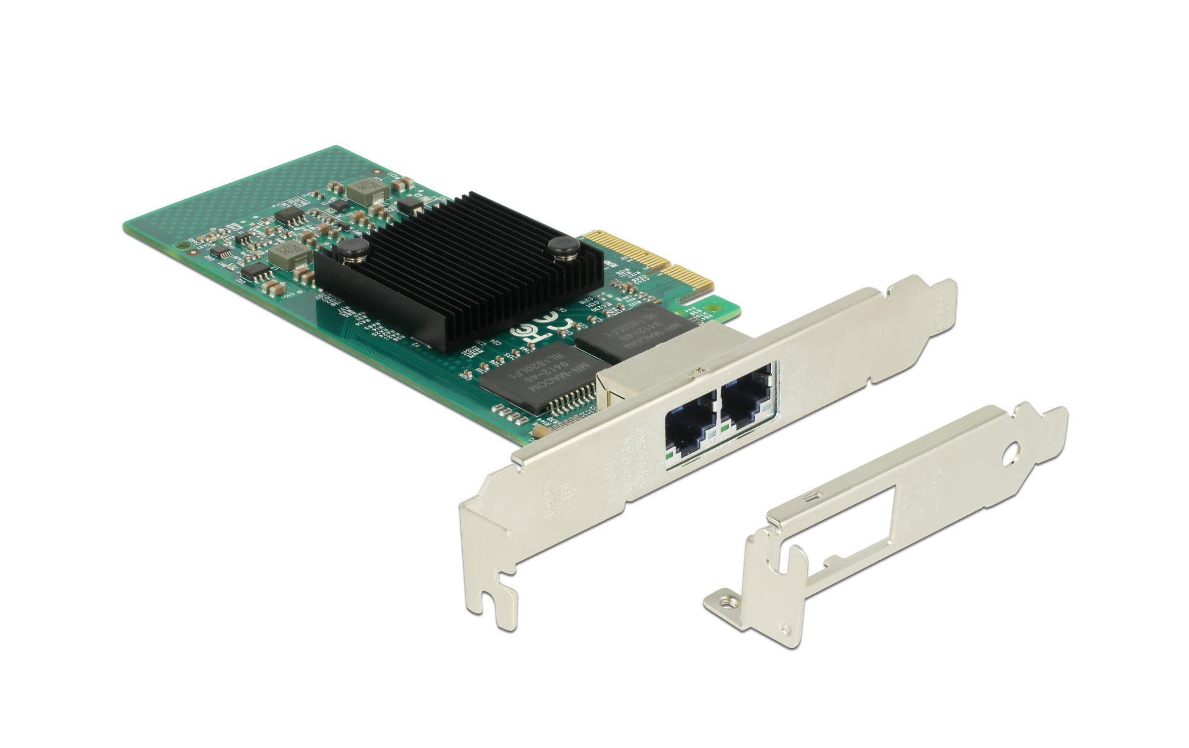 Delock Netzwerkkarte 2x1Gbps, PCI-Express-x4 Intel i350 Chipset