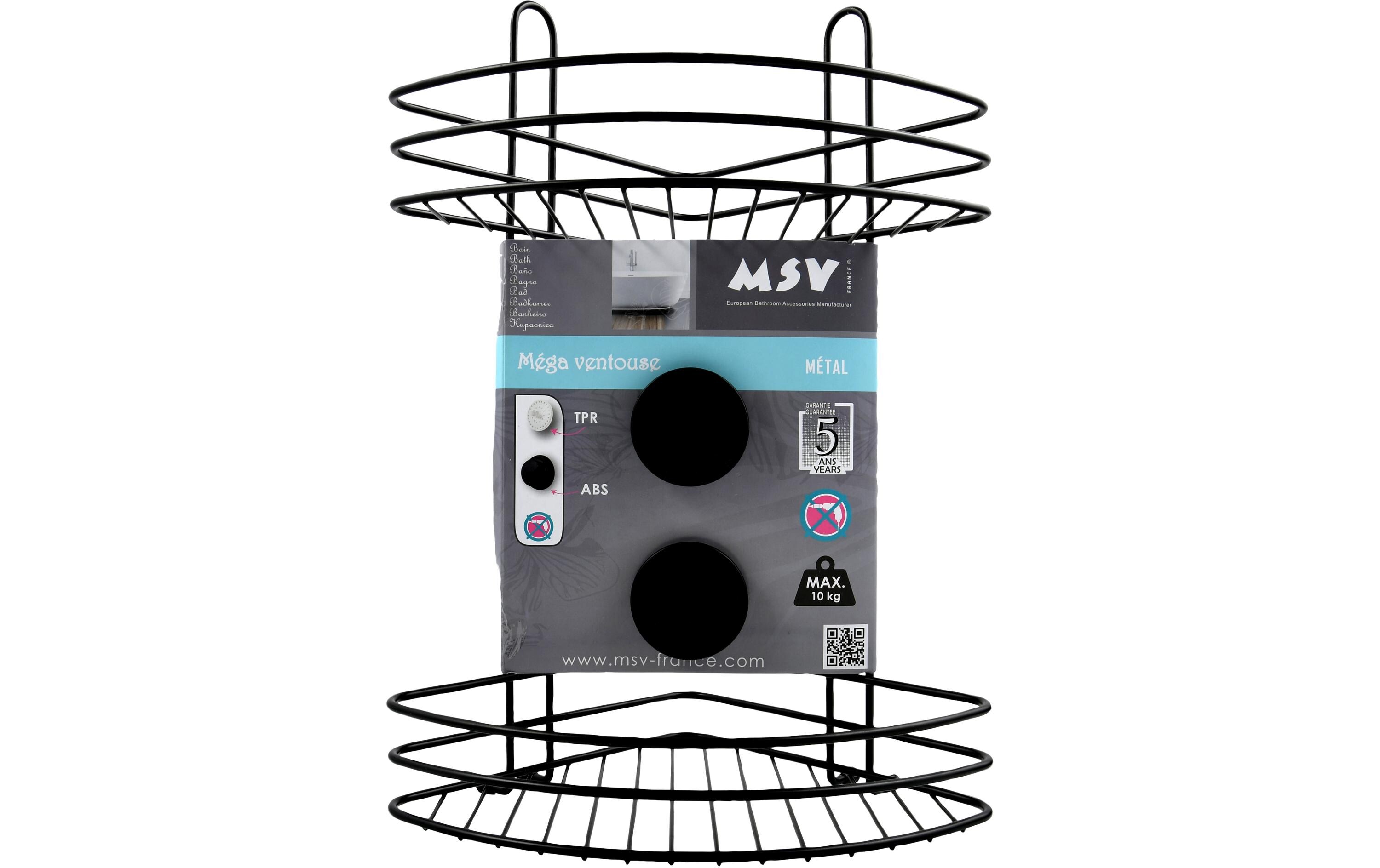 MSV Bad-Utensilienhalter Schwarz matt