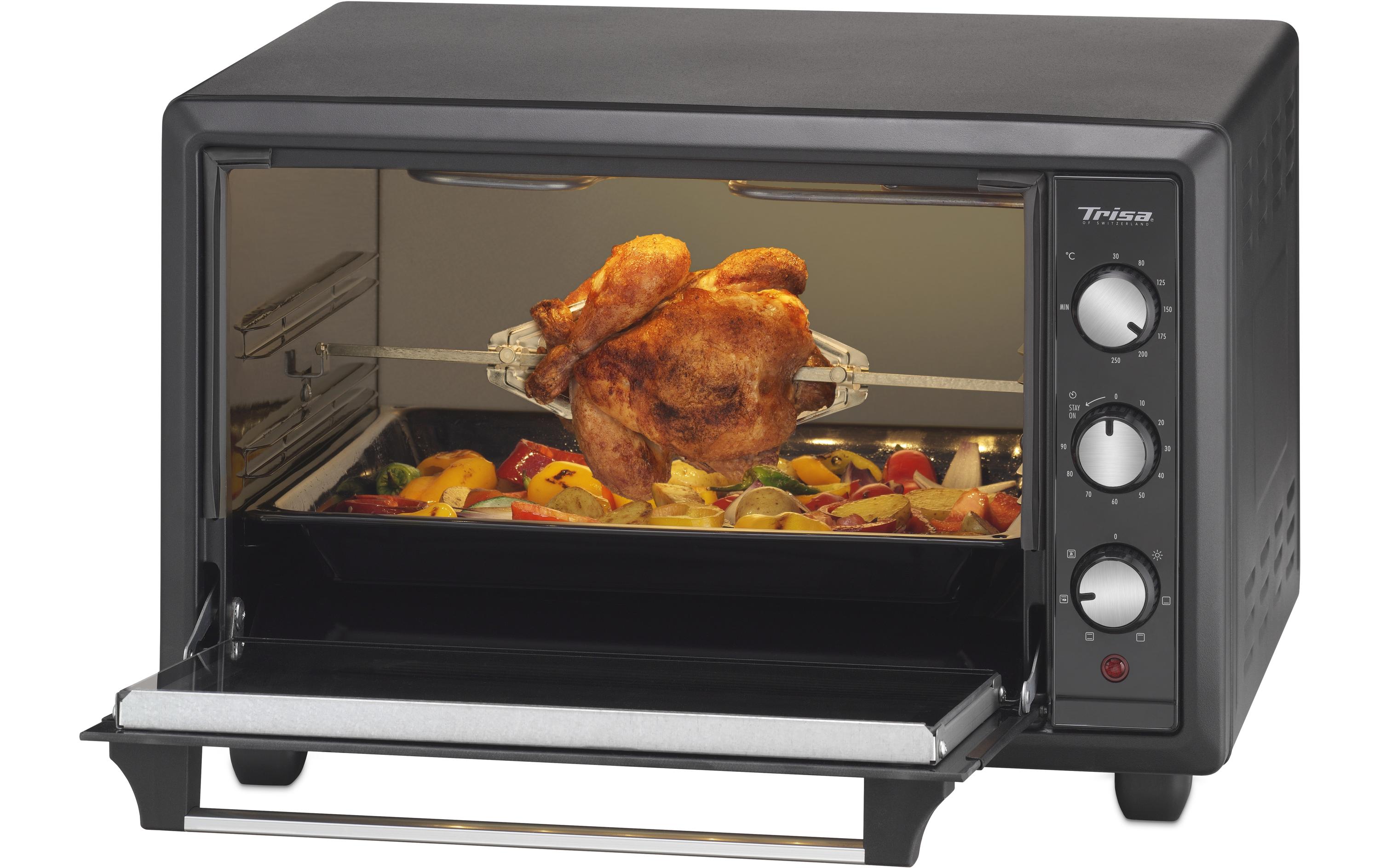 Trisa Backofen Forno Gusto 34 l, Schwarz