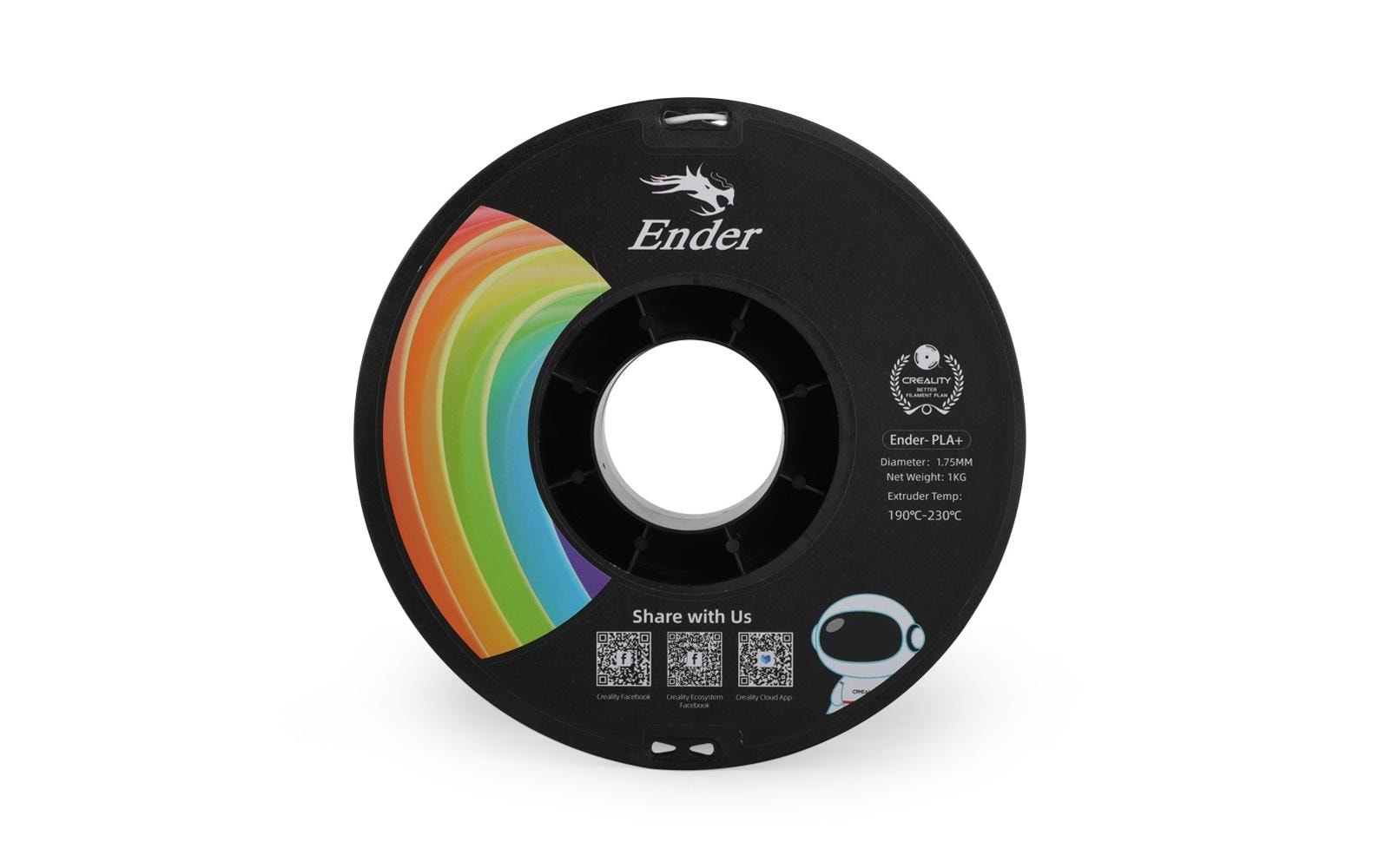 Creality Filament PLA+ Weiss, 1.75 mm, 1 kg