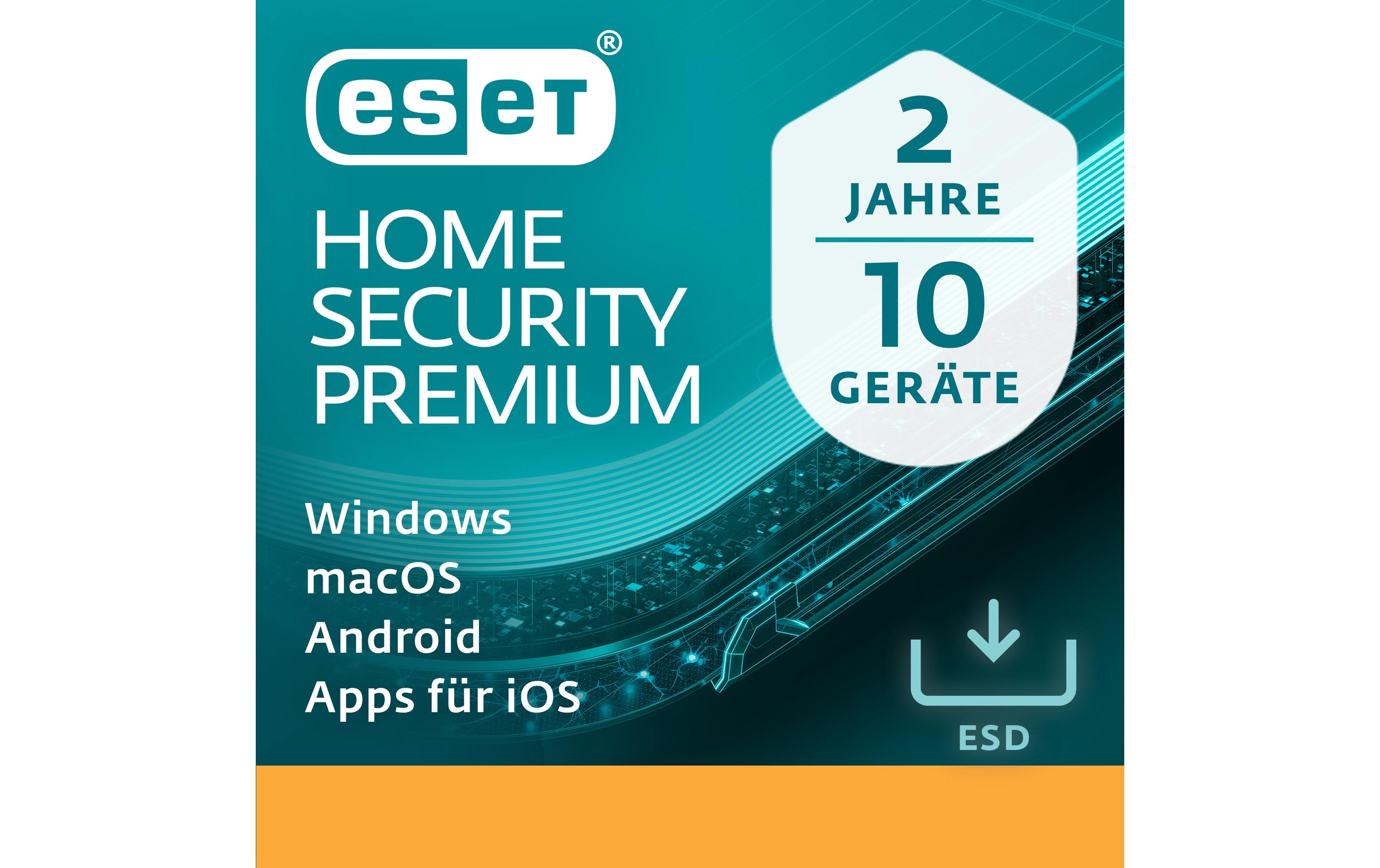 ESET HOME Security Premium ESD, Vollversion, 10 User, 2 Jahre