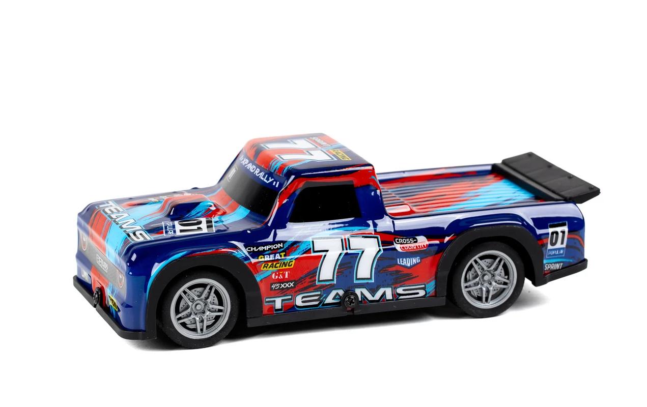 TEC-TOY Auto Teams 77 mit Licht, Rot/Blau, 1:22