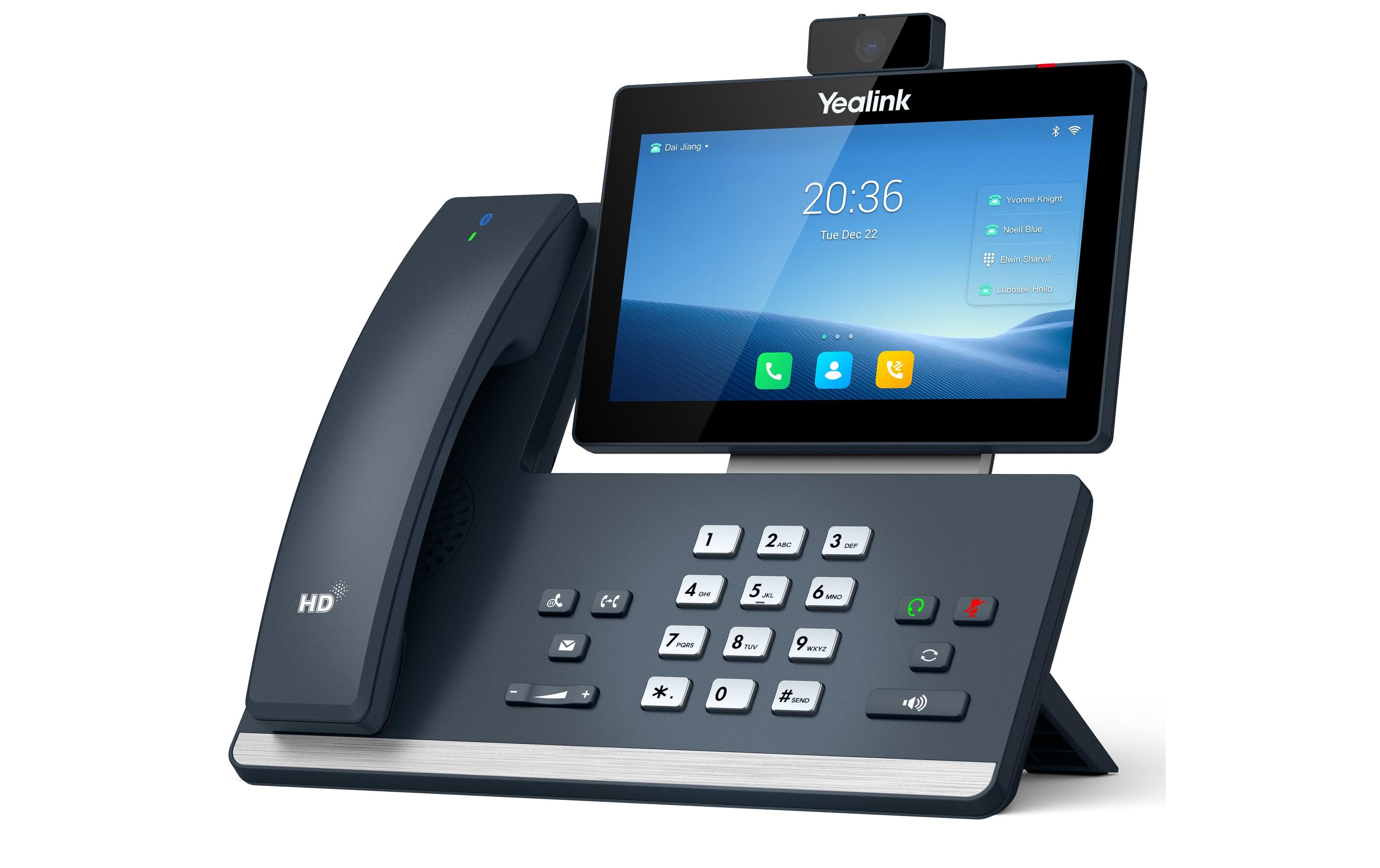 Yealink Tischtelefon T58W Pro mit Kamera Grau