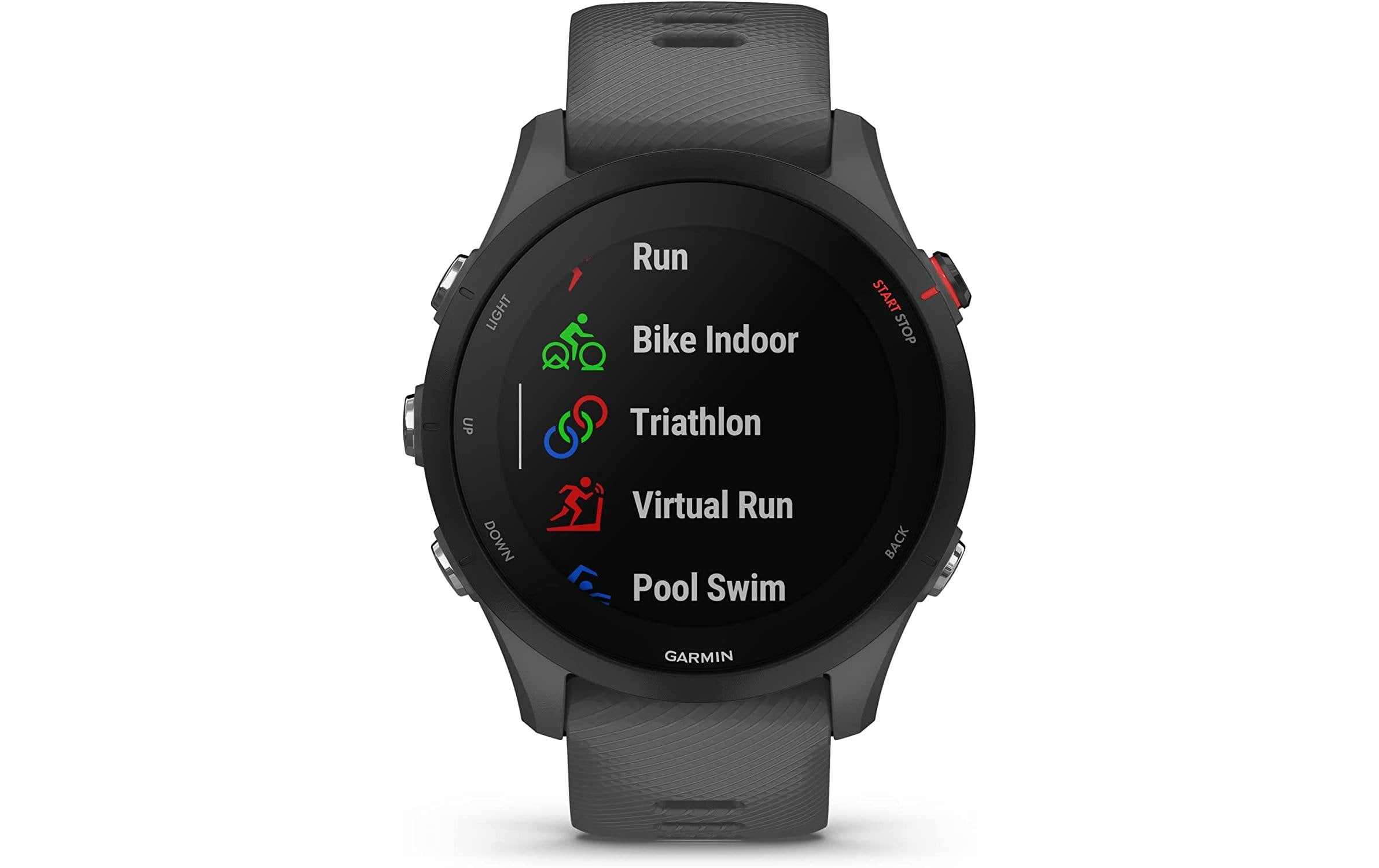 GARMIN GPS-Sportuhr Forerunner 255 Basic Dunkelgrau/Dunkelgrau