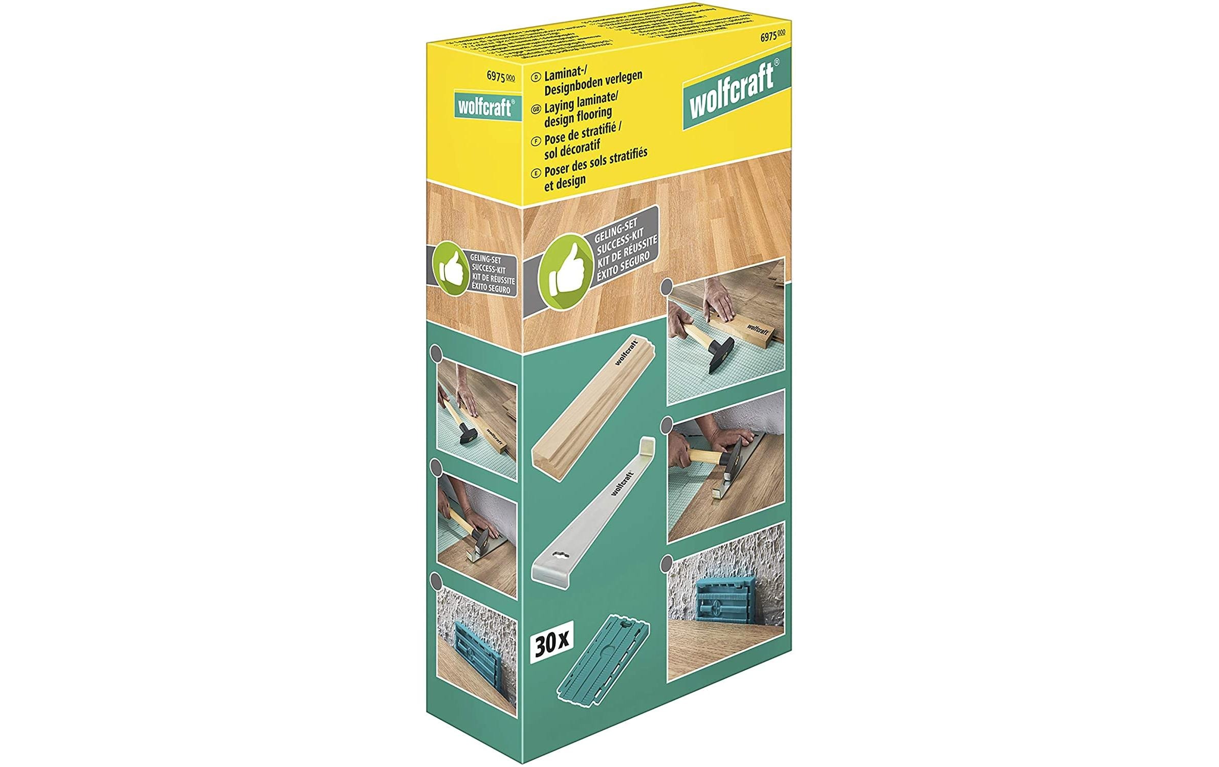 Wolfcraft Laminatverlege-Set 3-teilig