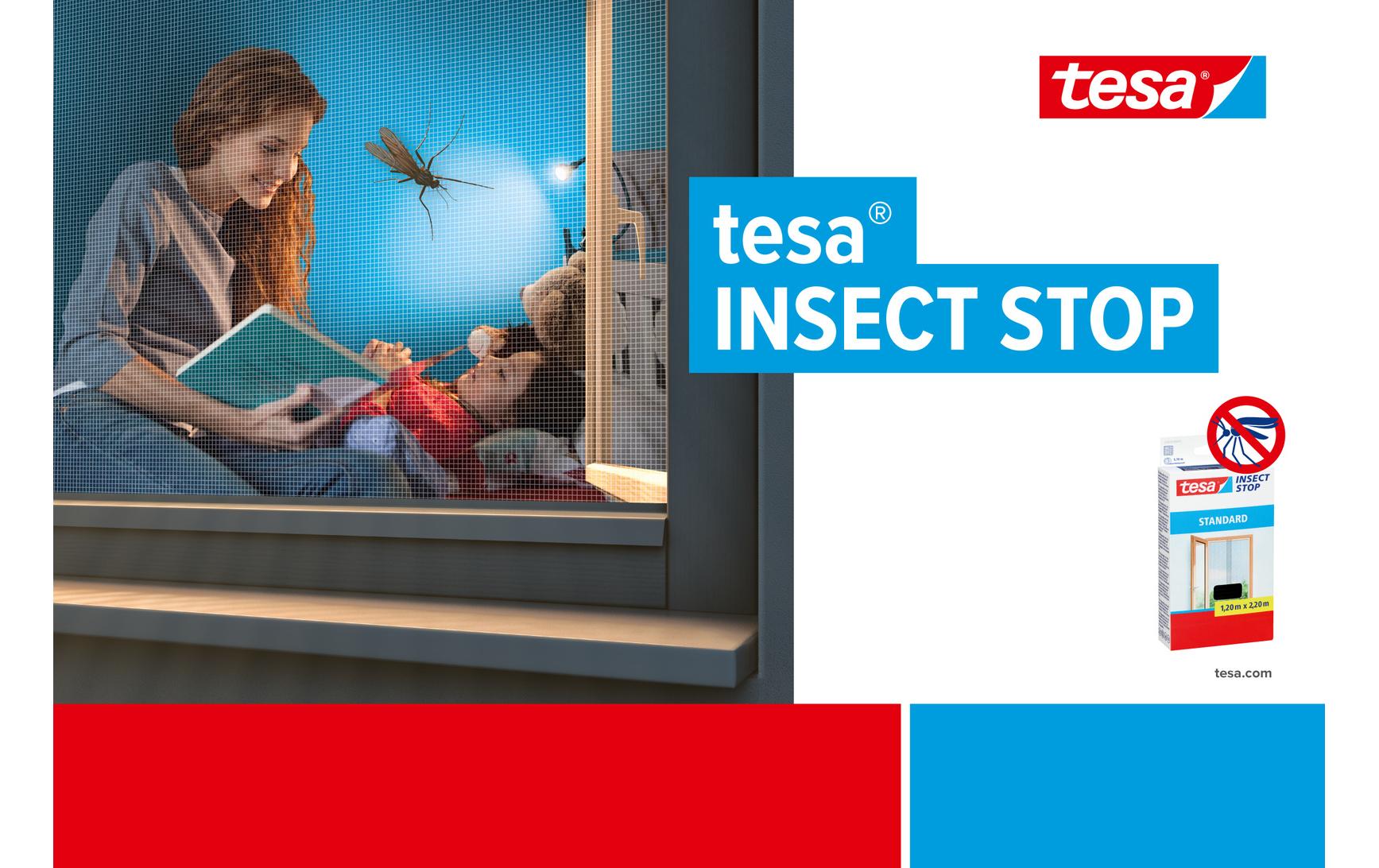 tesa Fliegengitter Insect Stop Lamellentür Standard, 1.2 x 2.5 m