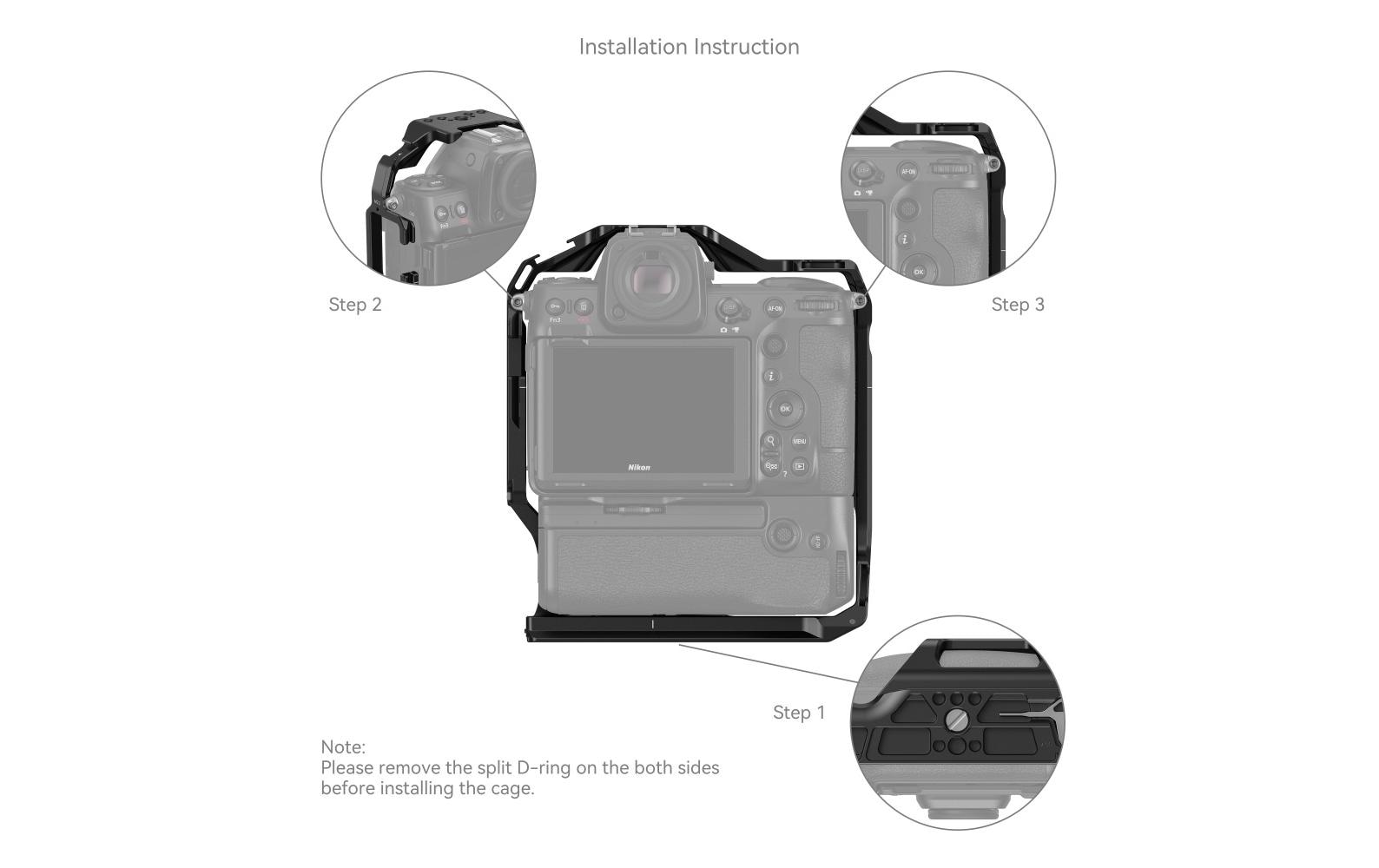 Smallrig Cage Nikon Z 8 mit MB-N12 Battery Grip