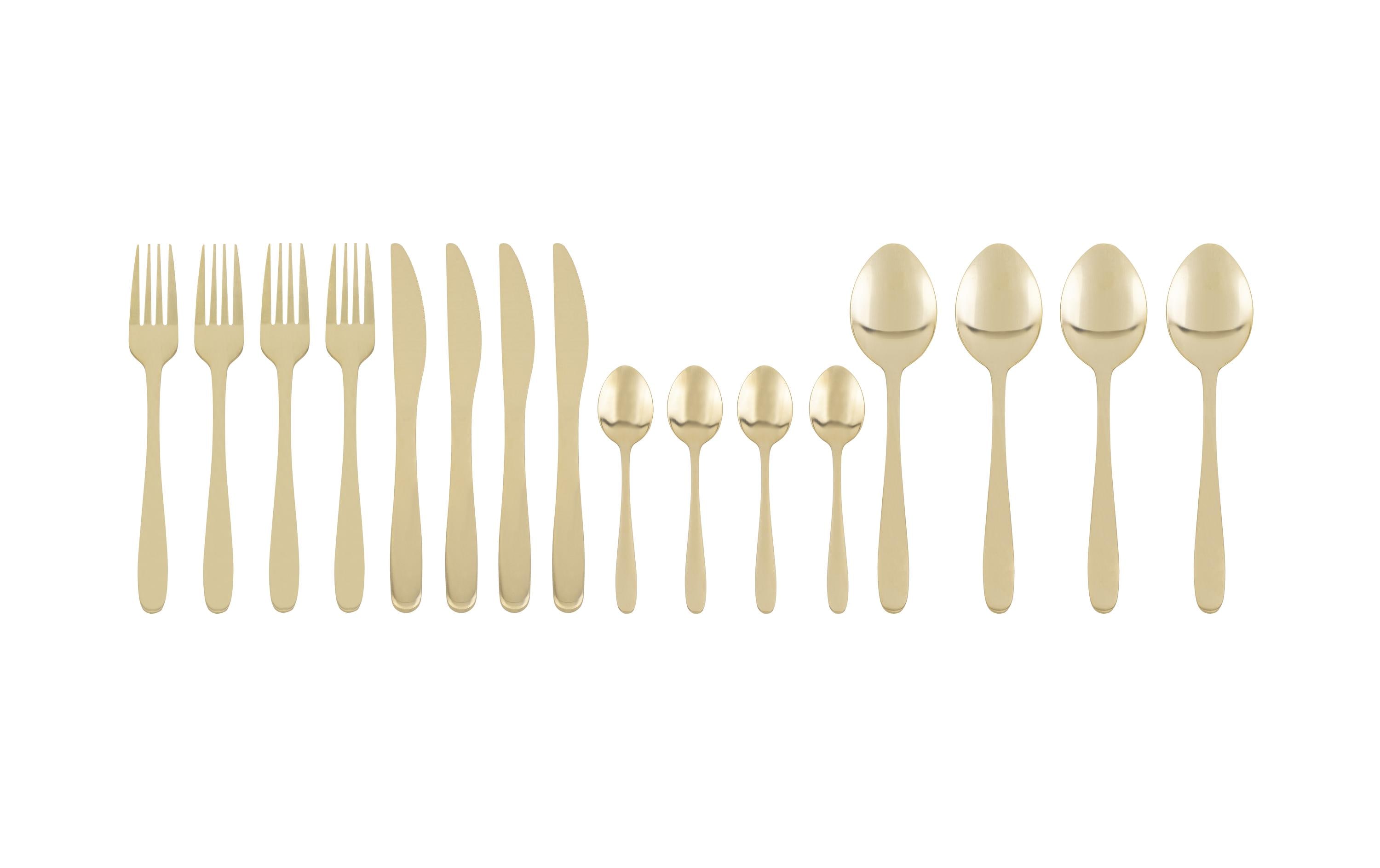 FURBER Besteck-Set 16-teilig, Gold