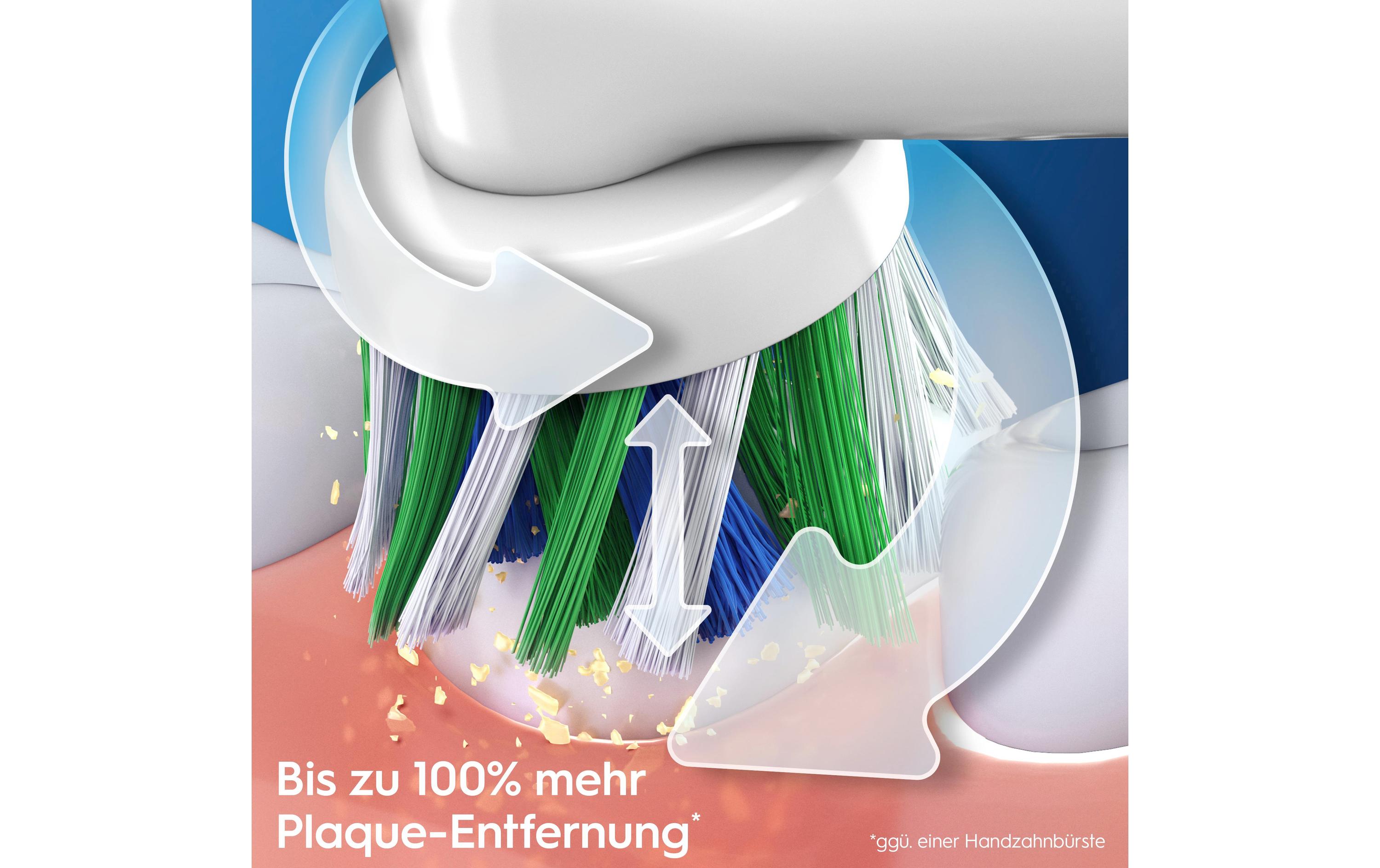 Oral-B Rotationszahnbürste Pro 3 3000 Cross Action, Weiss