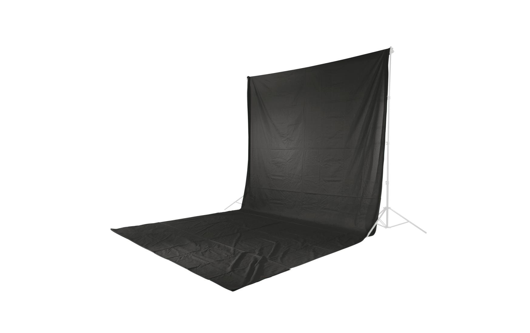 Hama Hintergrund Stoff, 2.95 x 6 m Schwarz