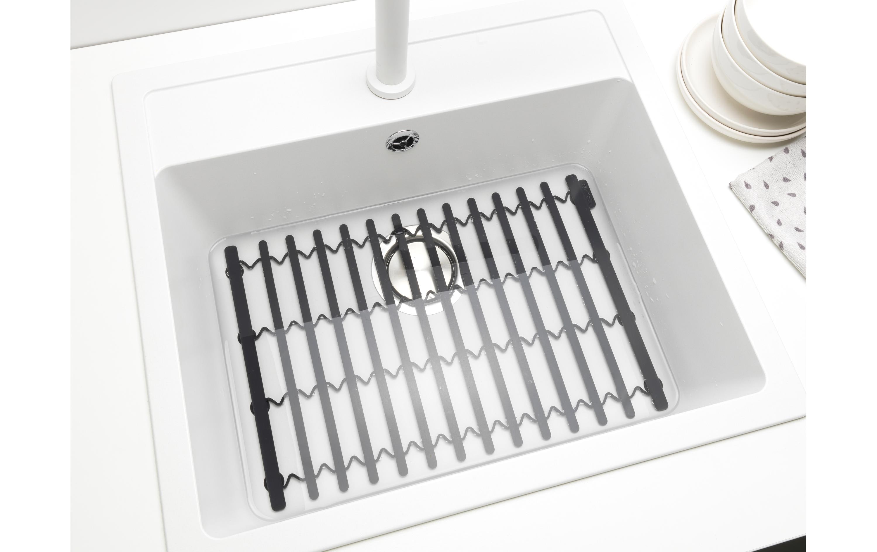 Brabantia Abtropfmatte Sink side Dunkelgrau