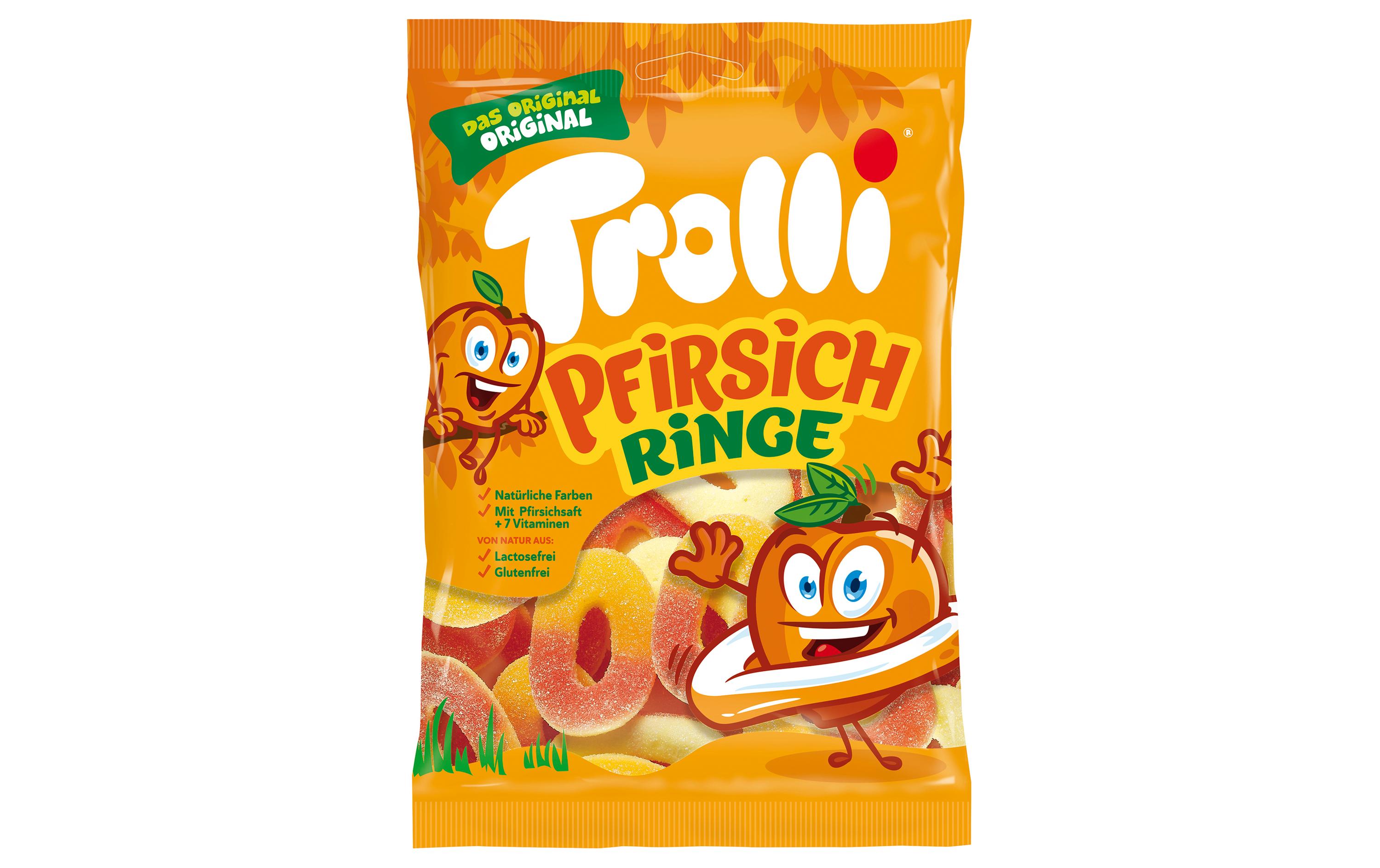 Trolli Gummibonbons Pfirsichringe 200 g