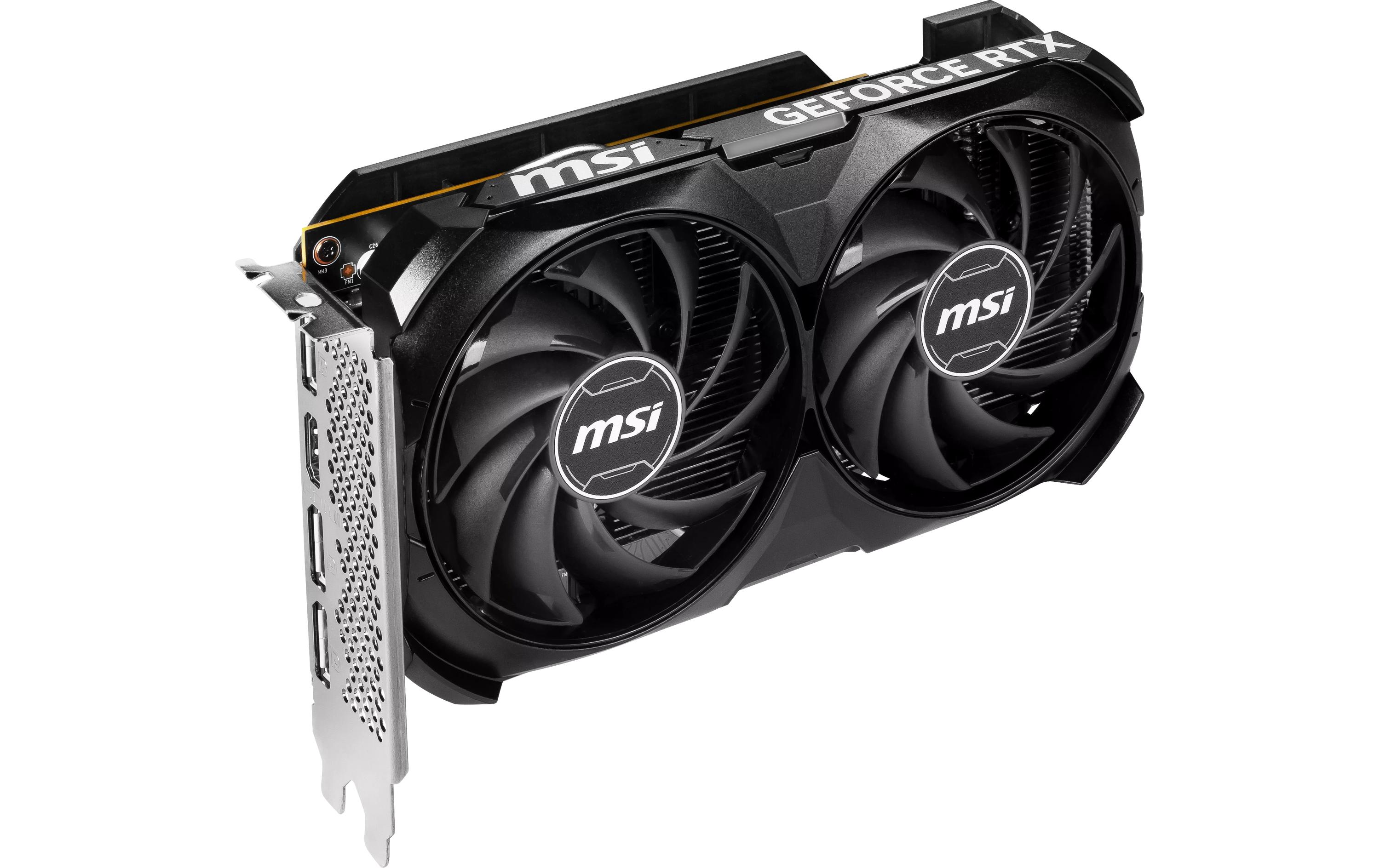 MSI Grafikkarte GeForce RTX 4060 Ventus 2X Black OC 8 GB